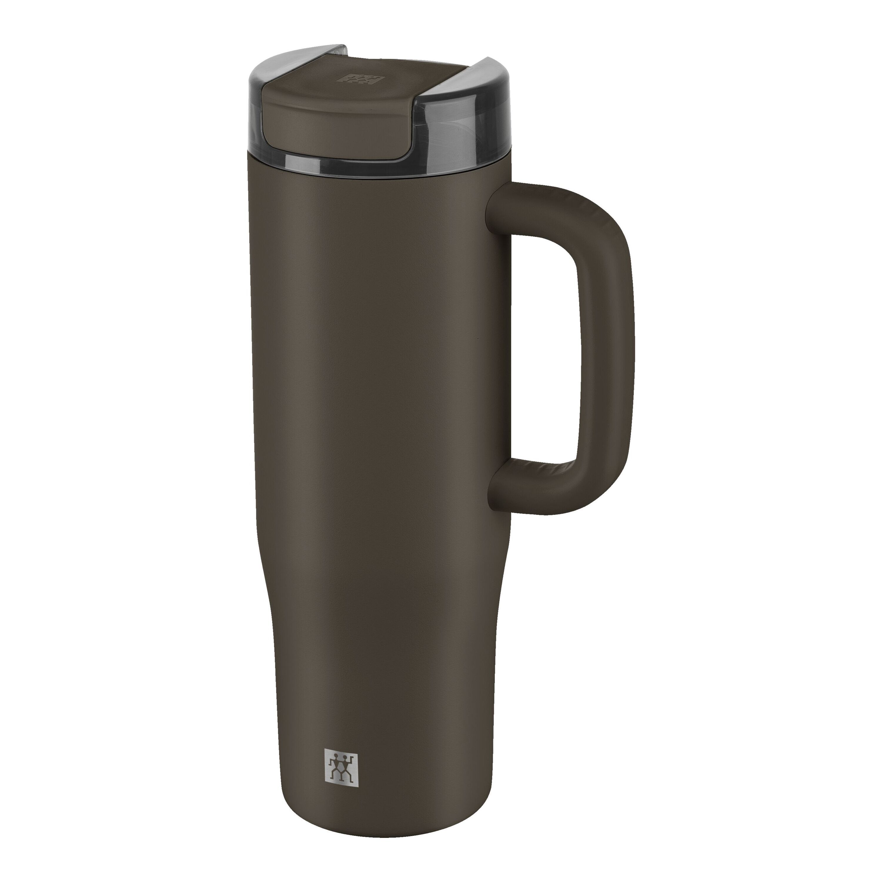 Thermo Straw Tumbler, 900 ml, Stainless steel, chocolate