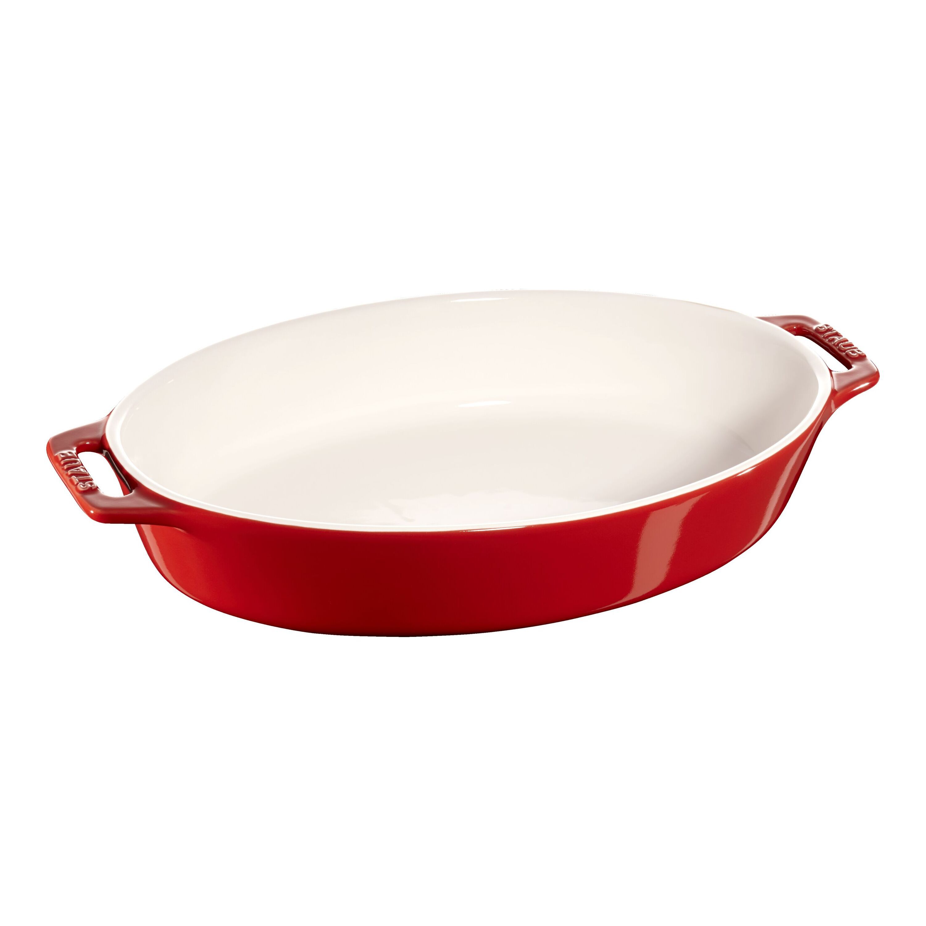 29 cm oval ceramic Oven dish cherry