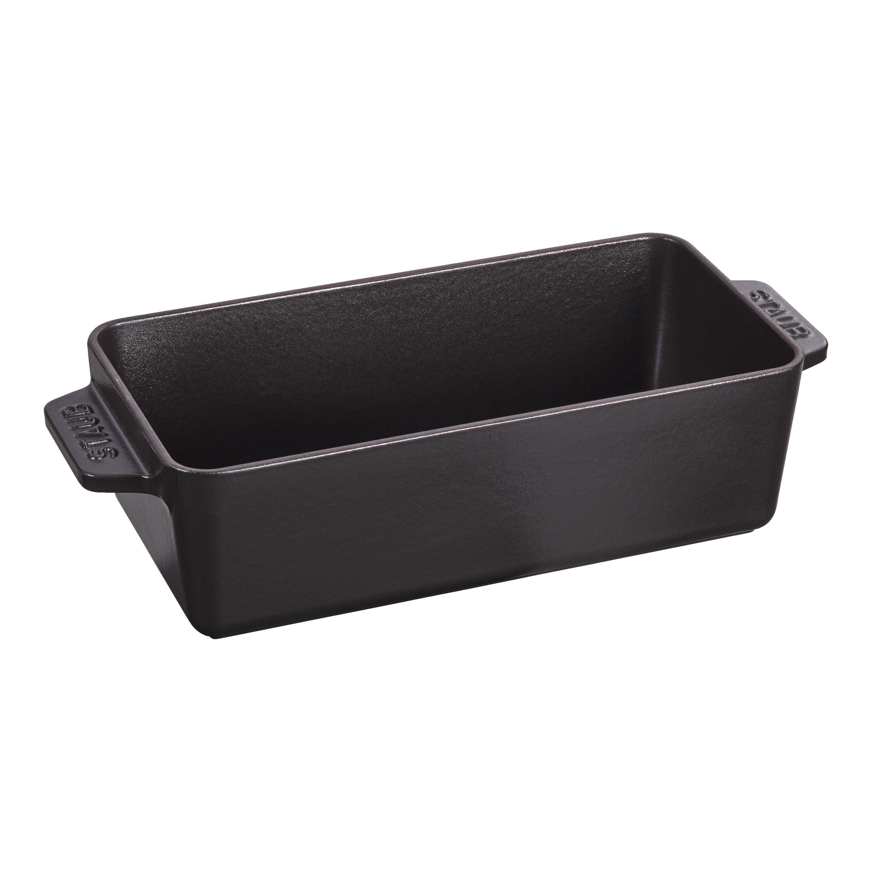 23 x 12 cm rectangular Cast iron Loaf pan black