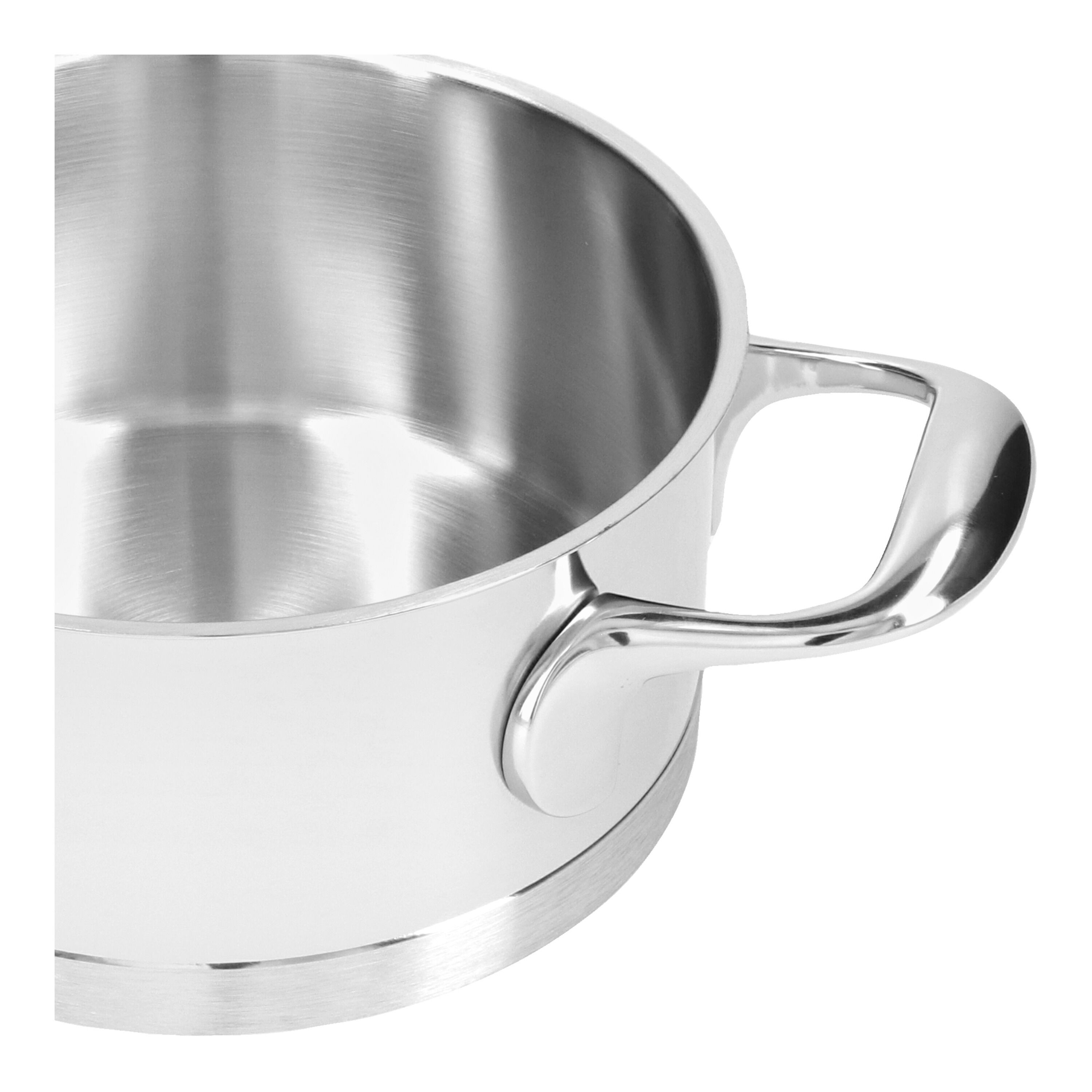16 cm 18/10 Stainless Steel Stew pot with lid silver