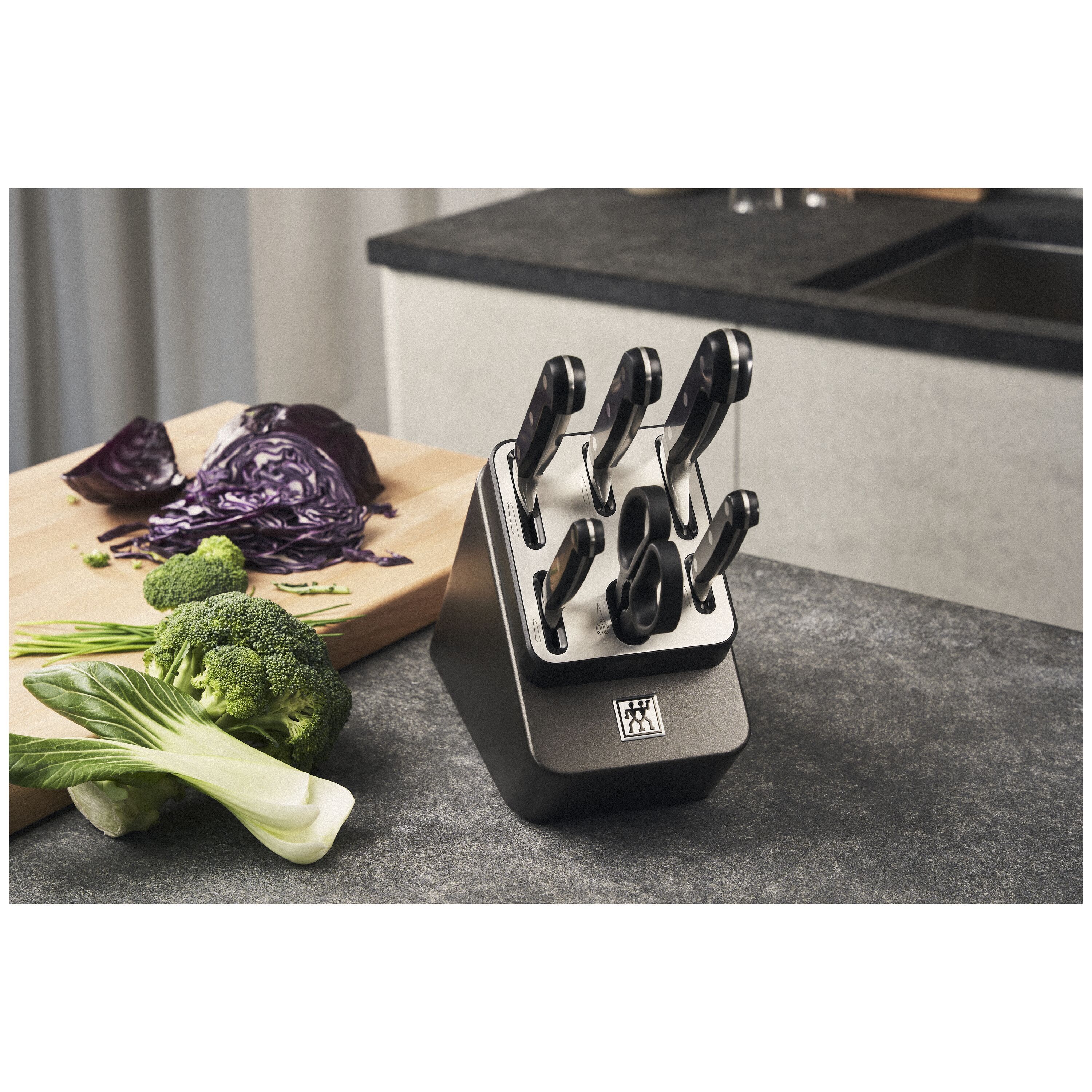 7-pcs, Knife block set, anthracite