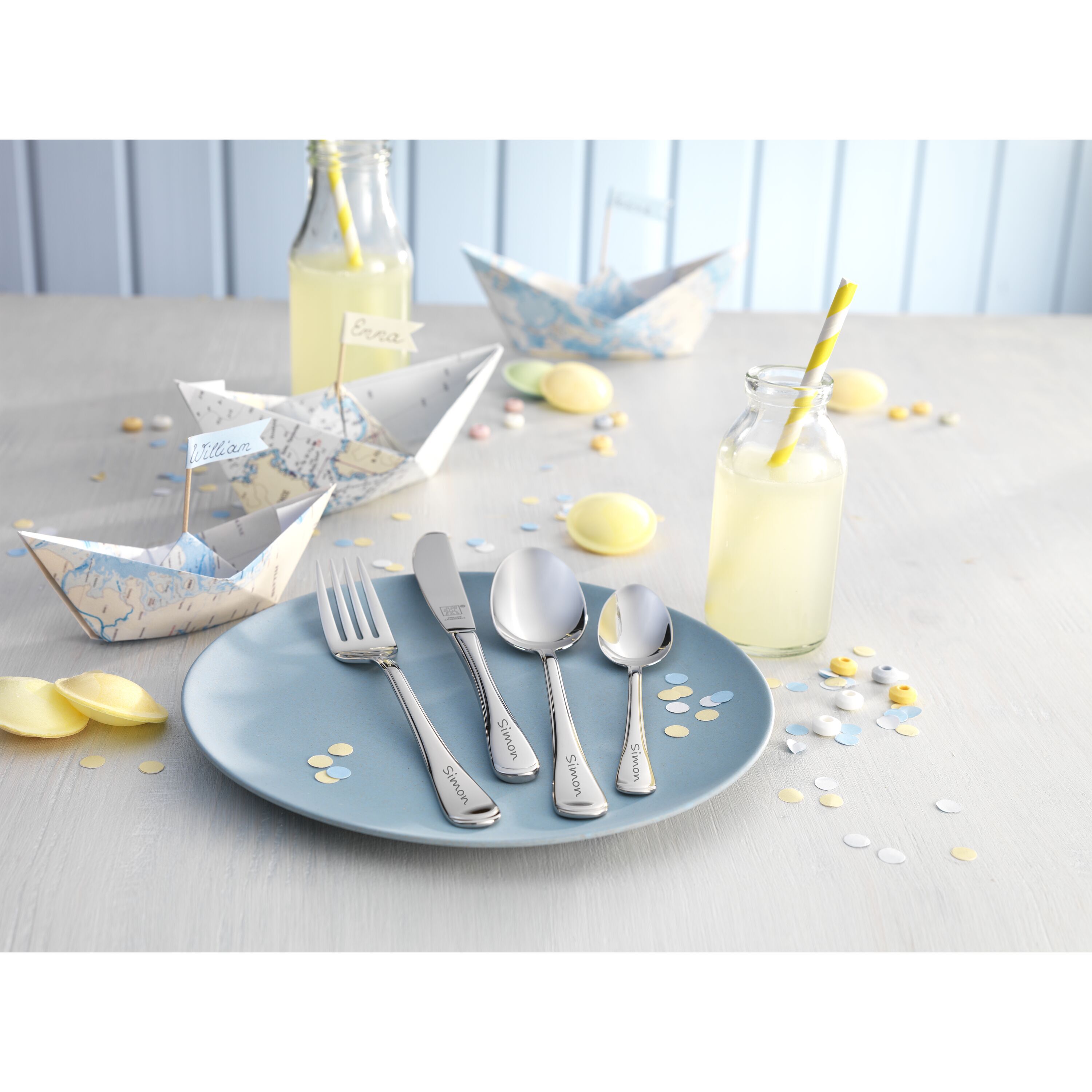 4-pcs polished Children's cutlery set