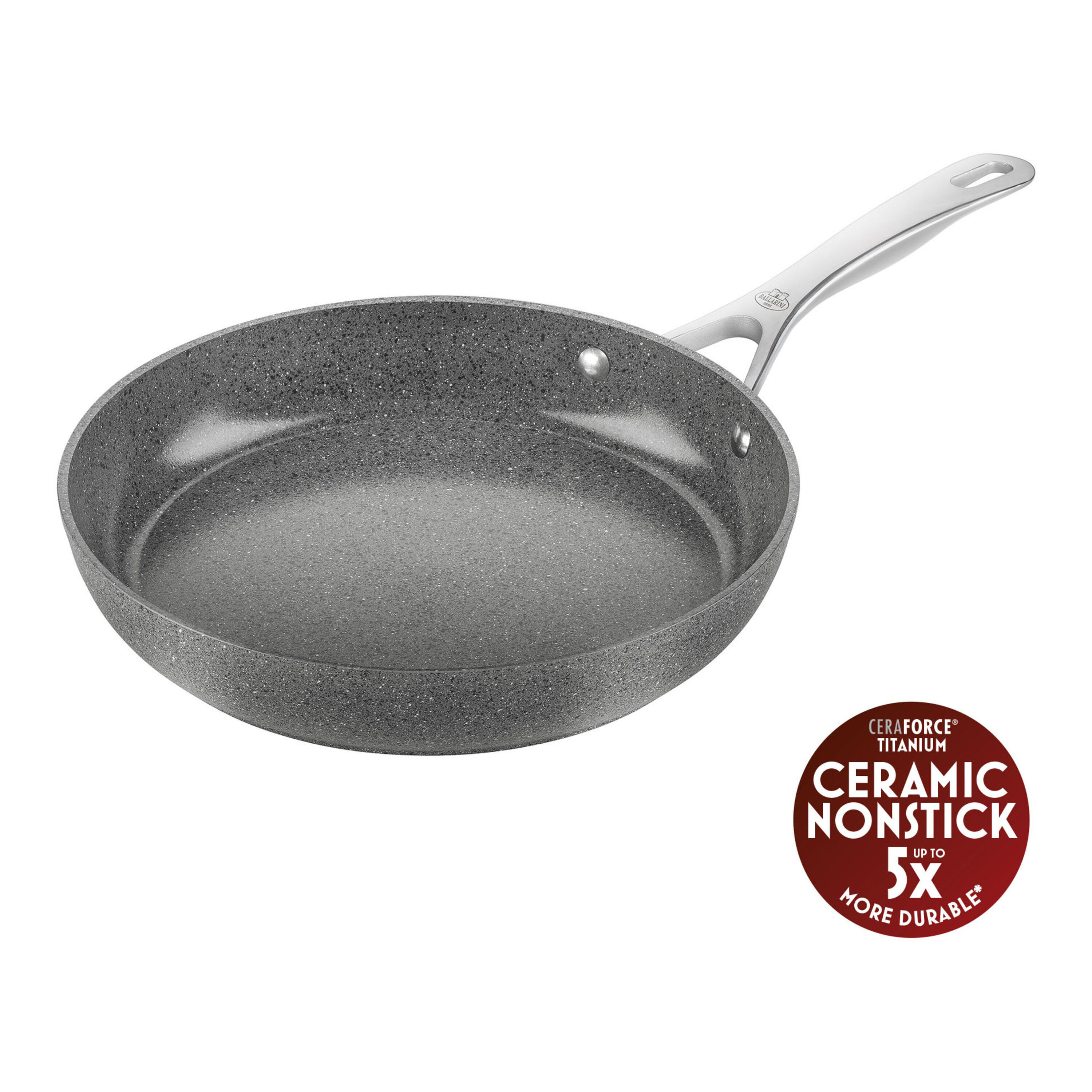 Frying pan, 28 cm, Aluminium, Titanium-reinforced ceramic non-stick coating