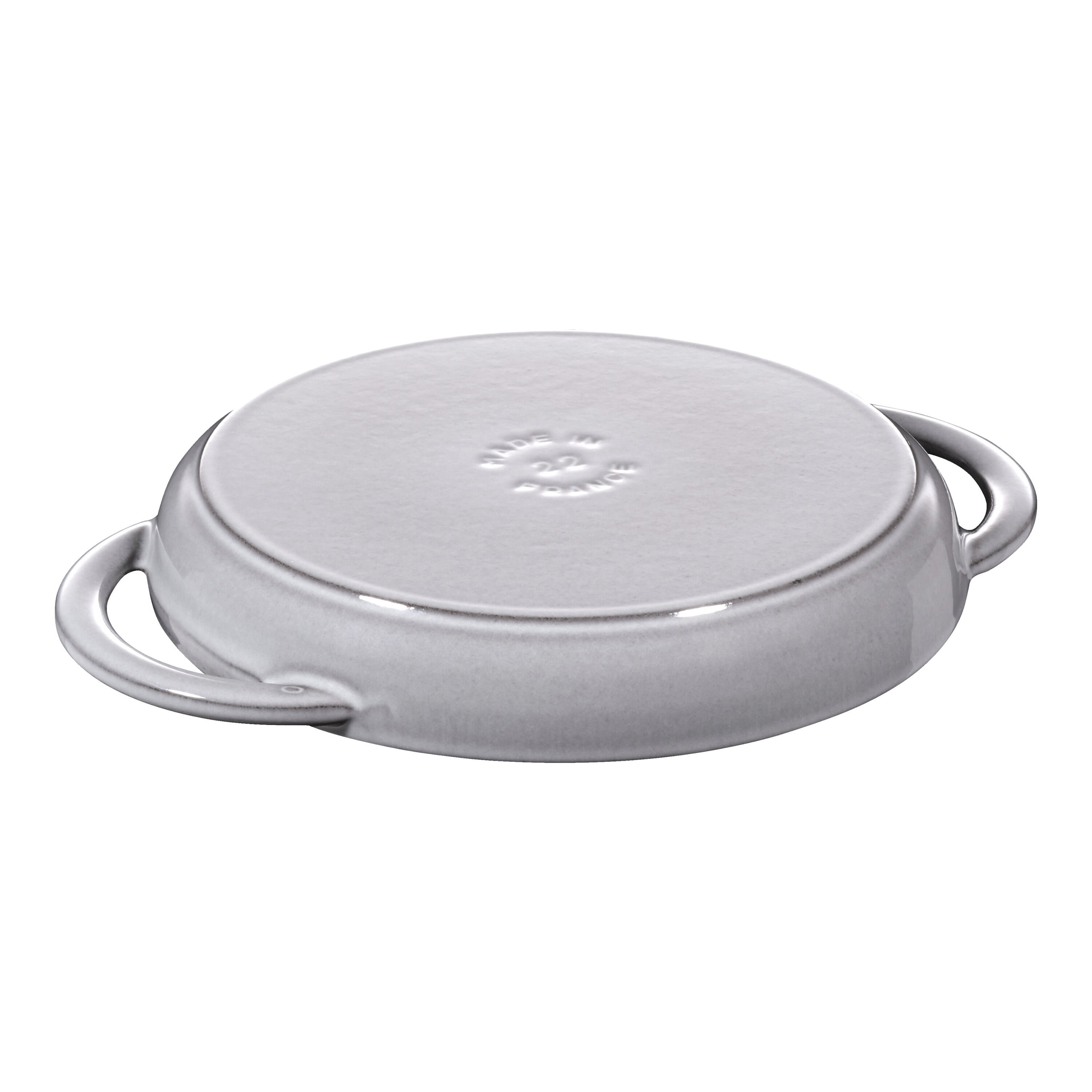 23 cm round Cast iron Pure Grill graphite-grey