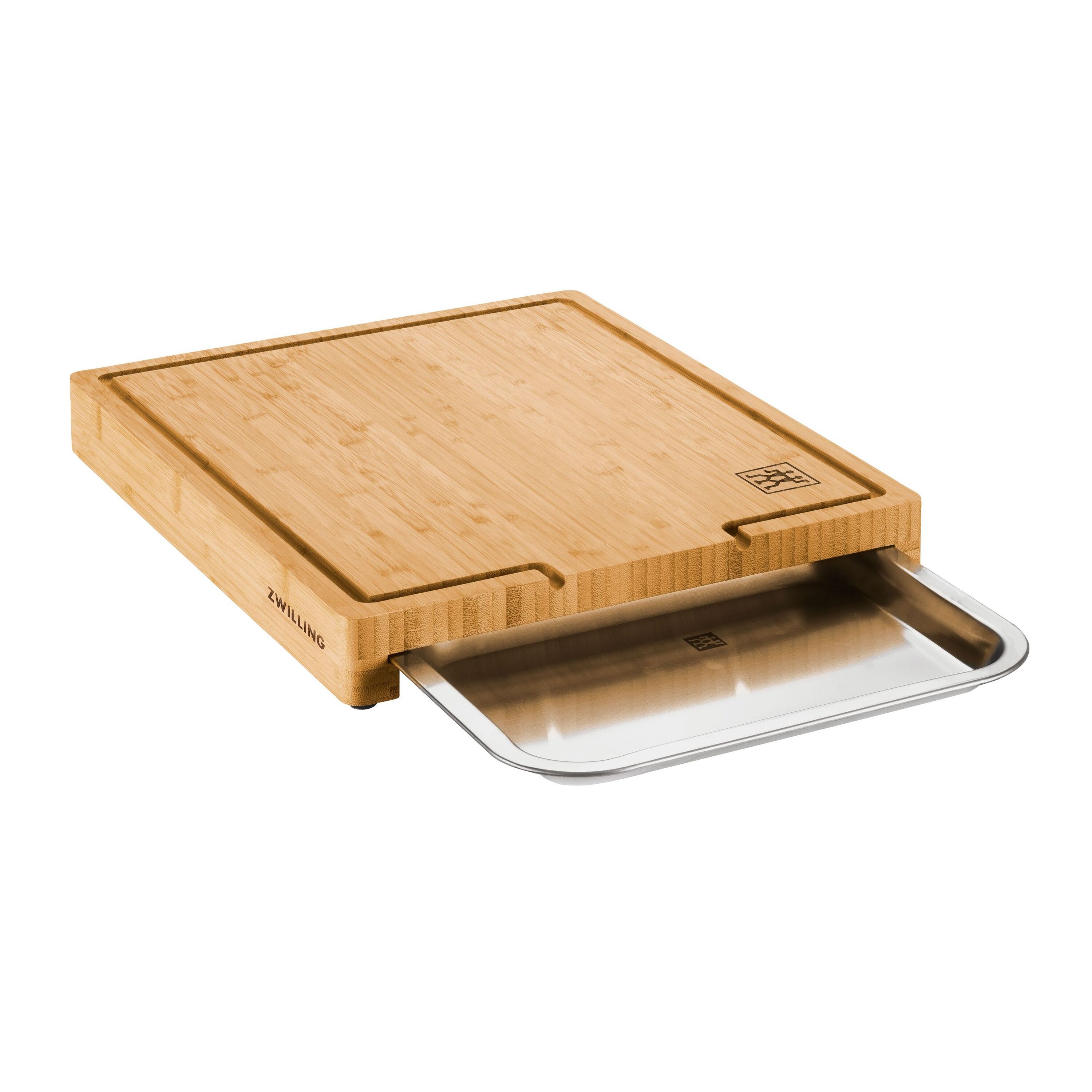 39 cm x 30 cm Bamboo Chopping board with tray