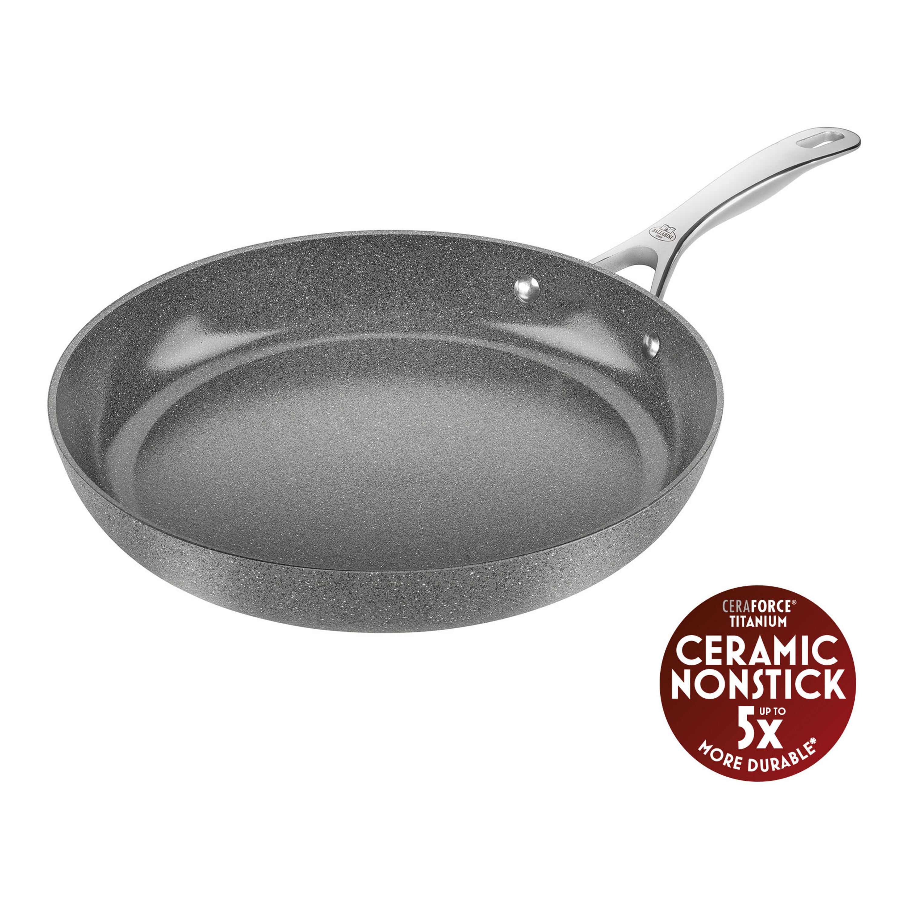 Frying pan, 32 cm, Aluminium, Titanium-reinforced ceramic non-stick coating