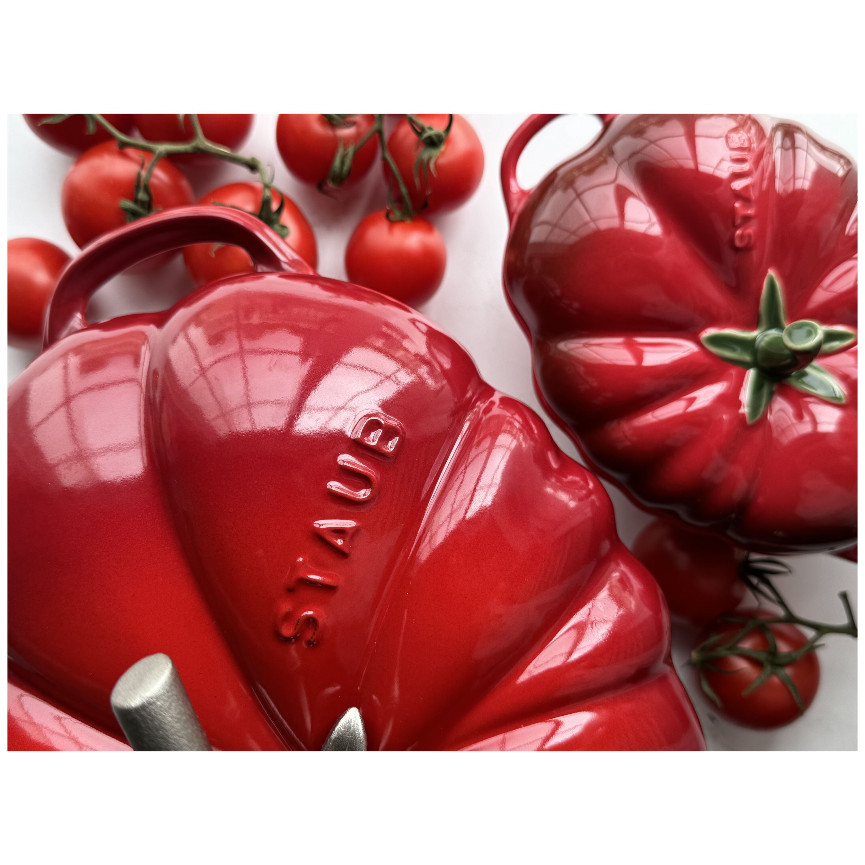 25 cm tomato Cast iron Cocotte cherry