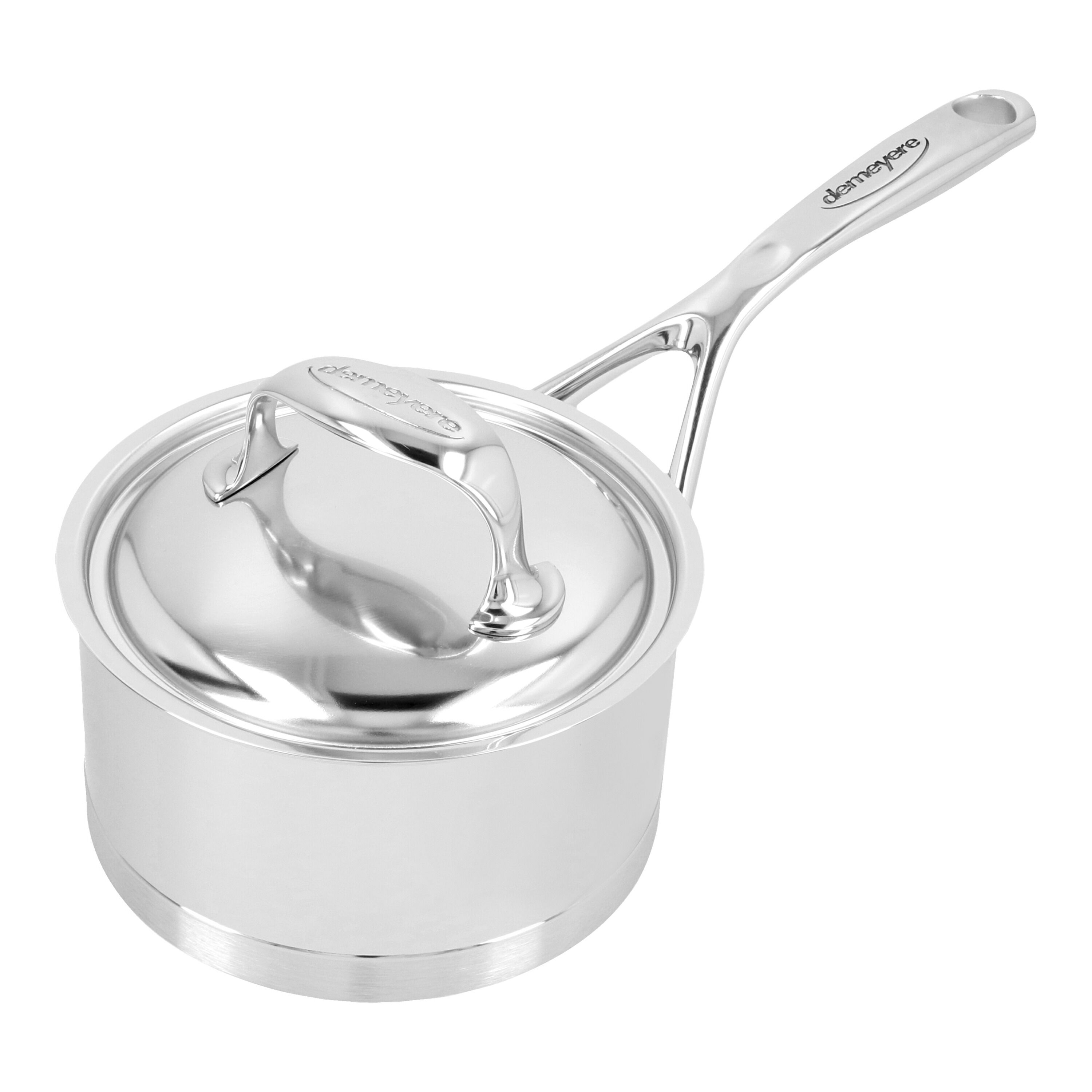 14 cm 18/10 Stainless Steel Saucepan with lid silver