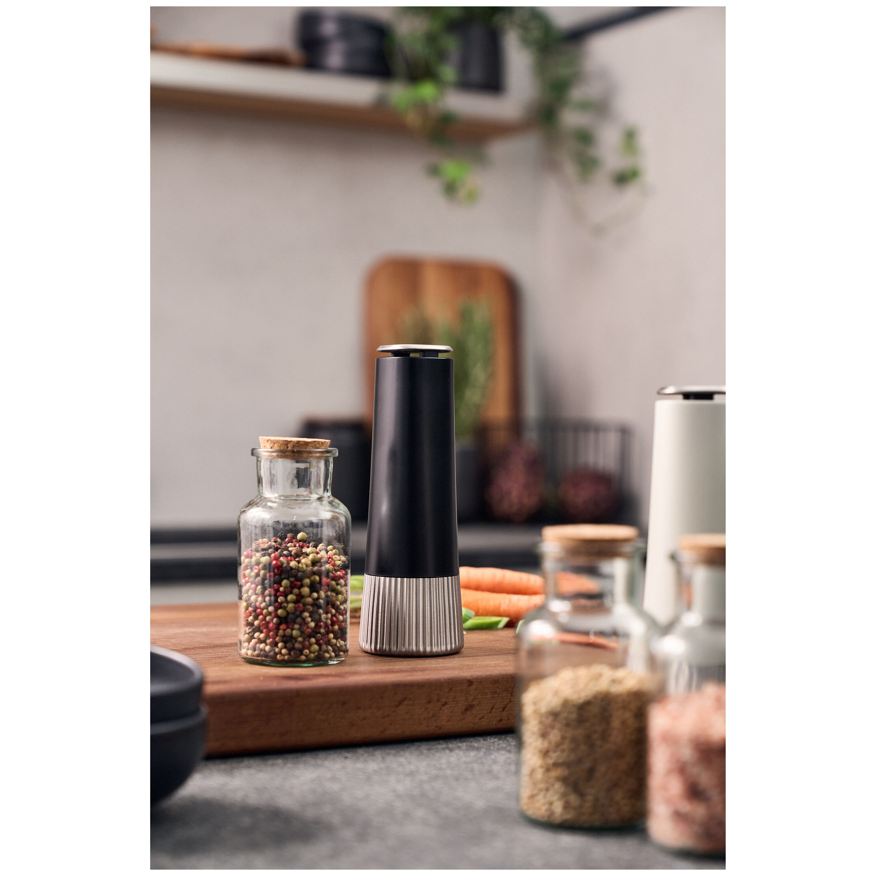 Spice mill 19 cm, black