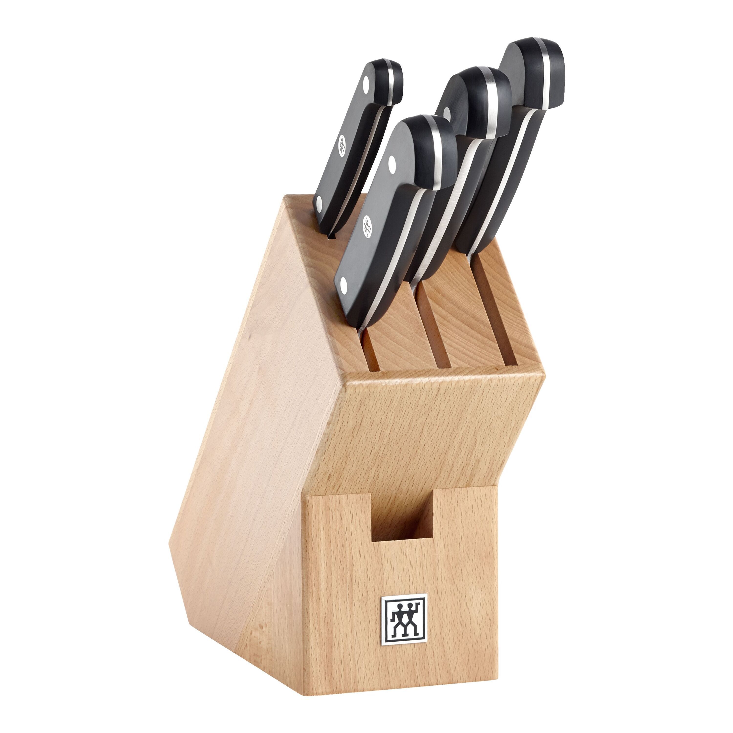 5-pcs, Knife block set, natural