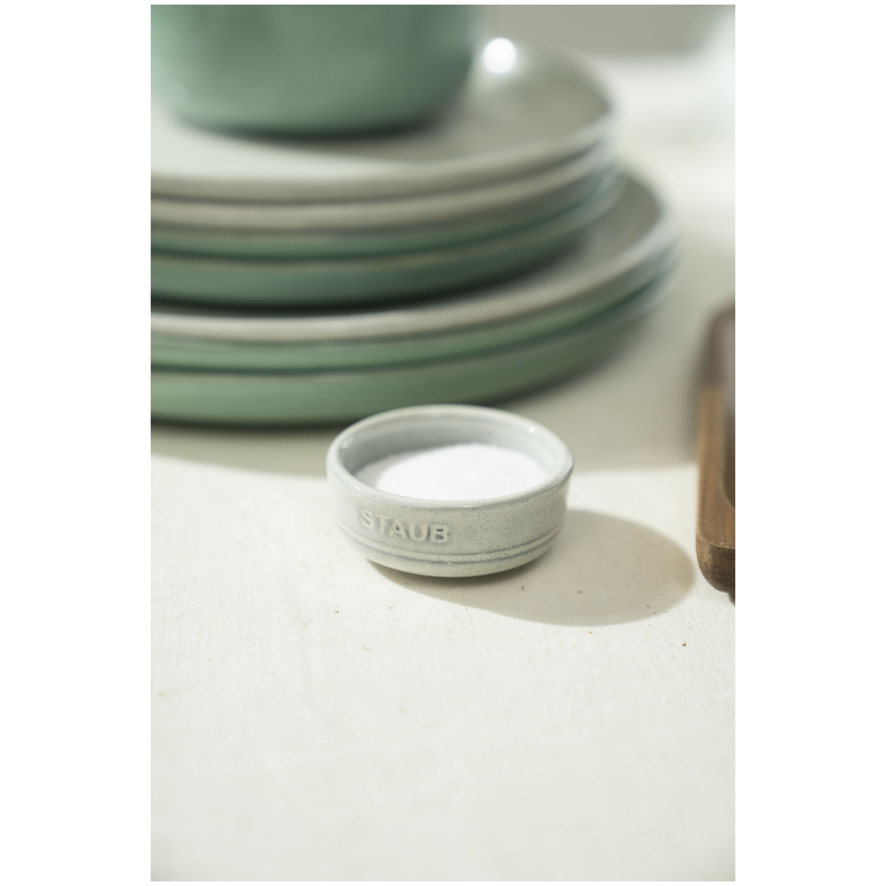 4-pcs ceramic Bowl set white truffle