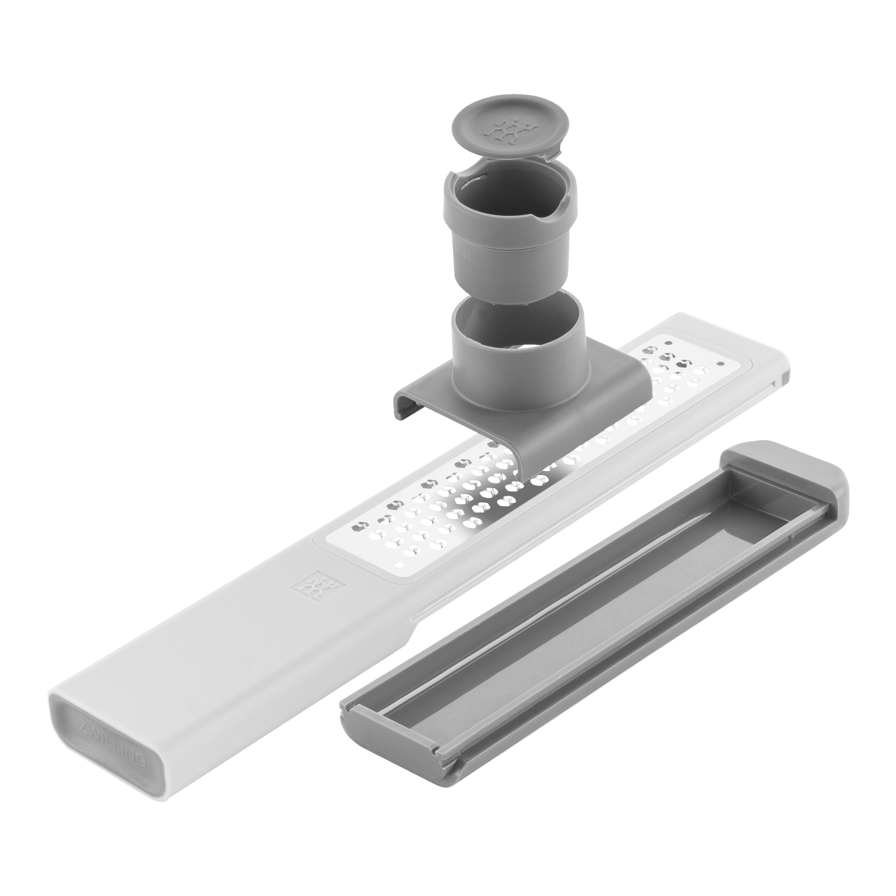 Fine grater, grey