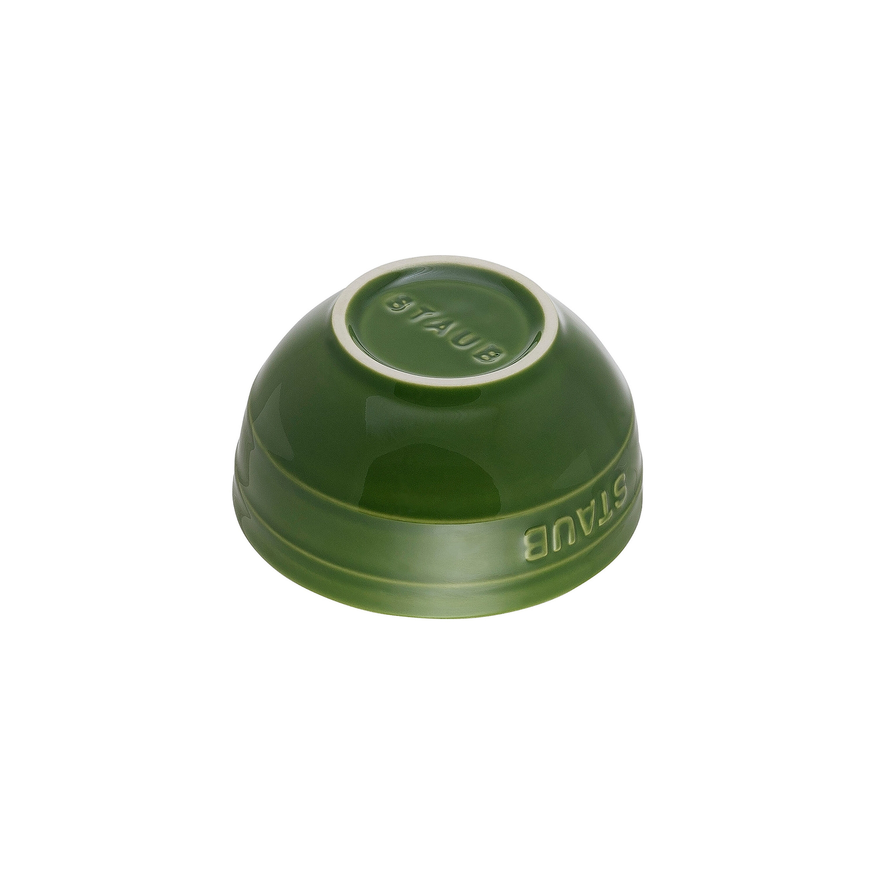 12 cm round ceramic Bowl basil-green