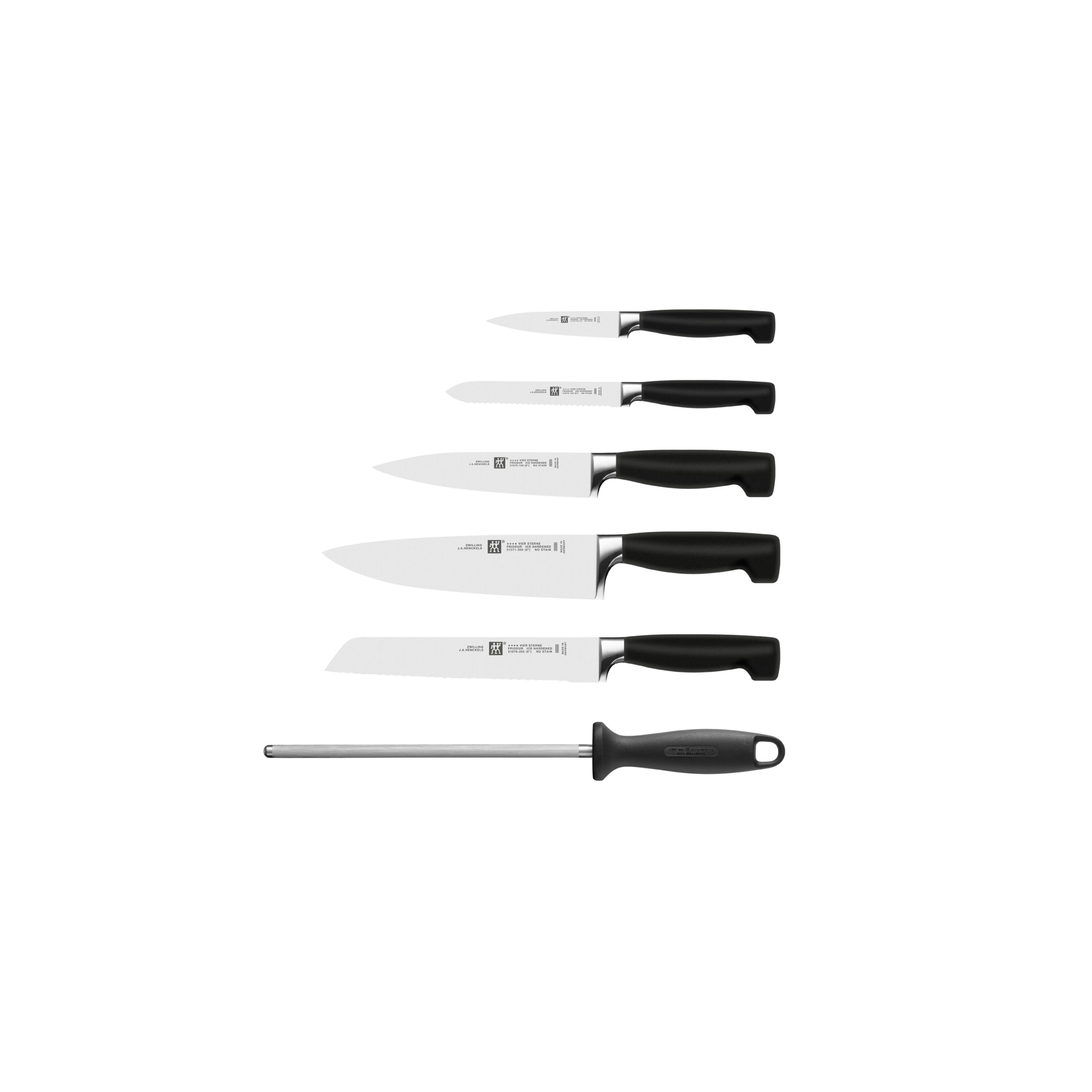 7-pcs, Knife block set, natural