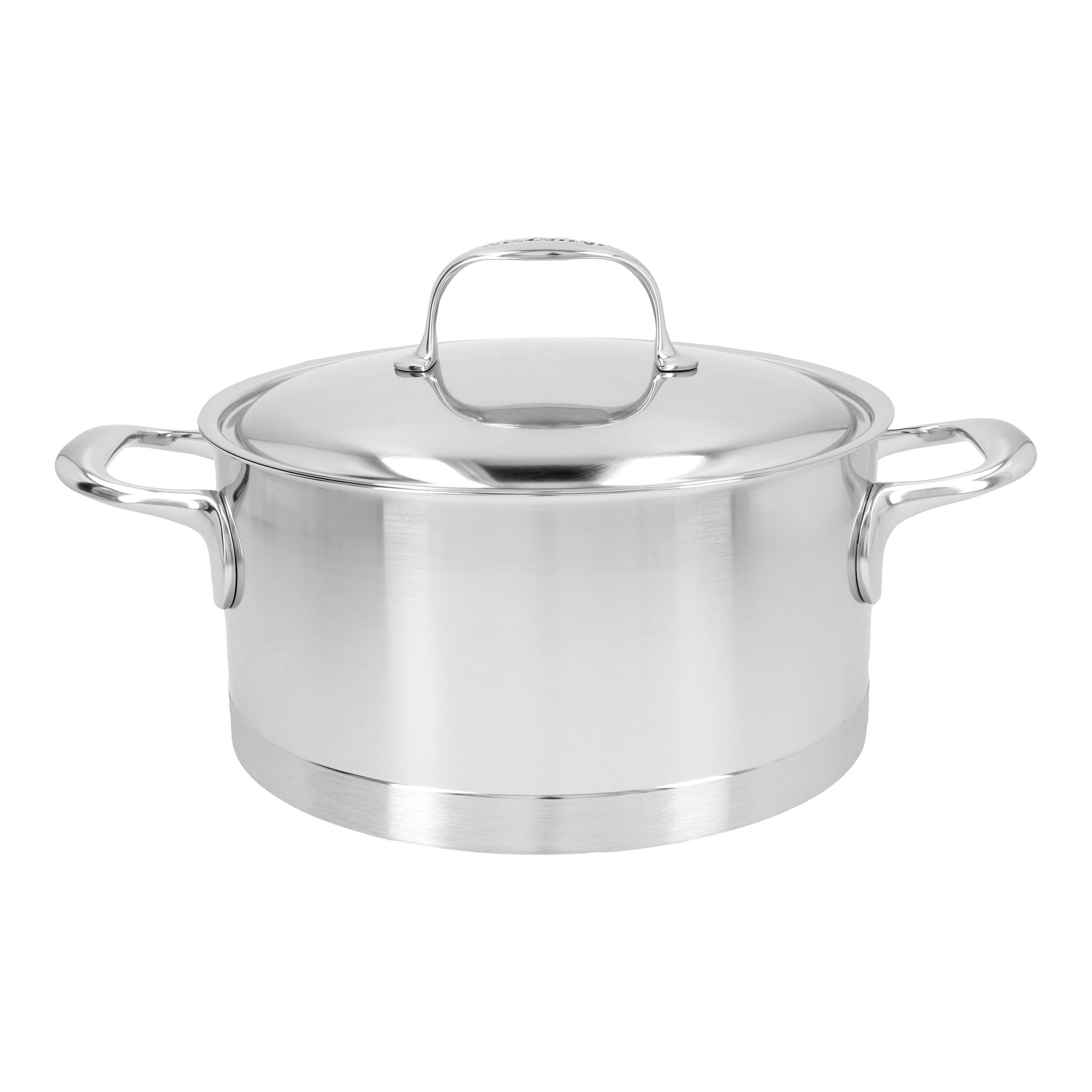 22 cm 18/10 Stainless Steel Stew pot with lid silver