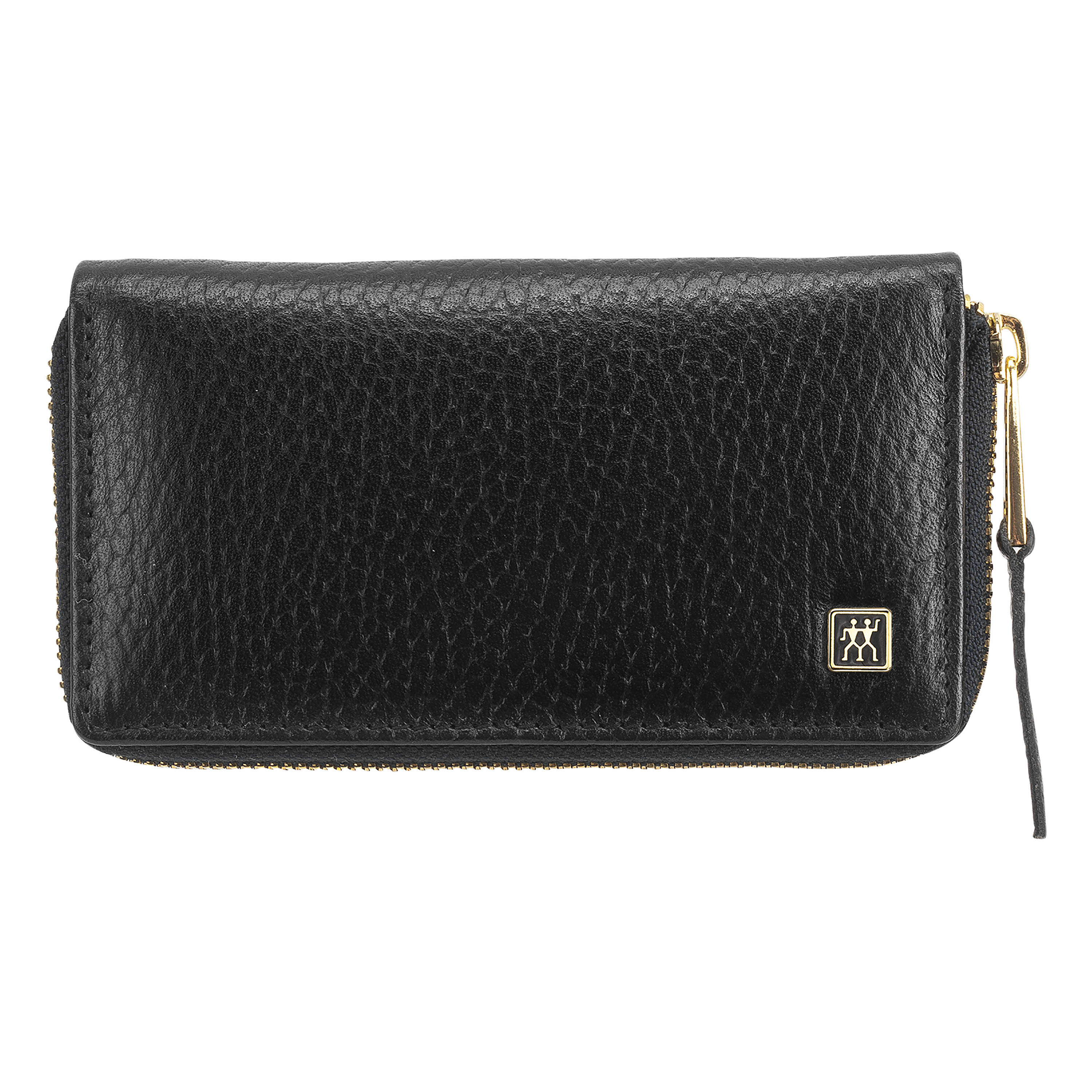 3-pcs Calf leather  Manicure Case black