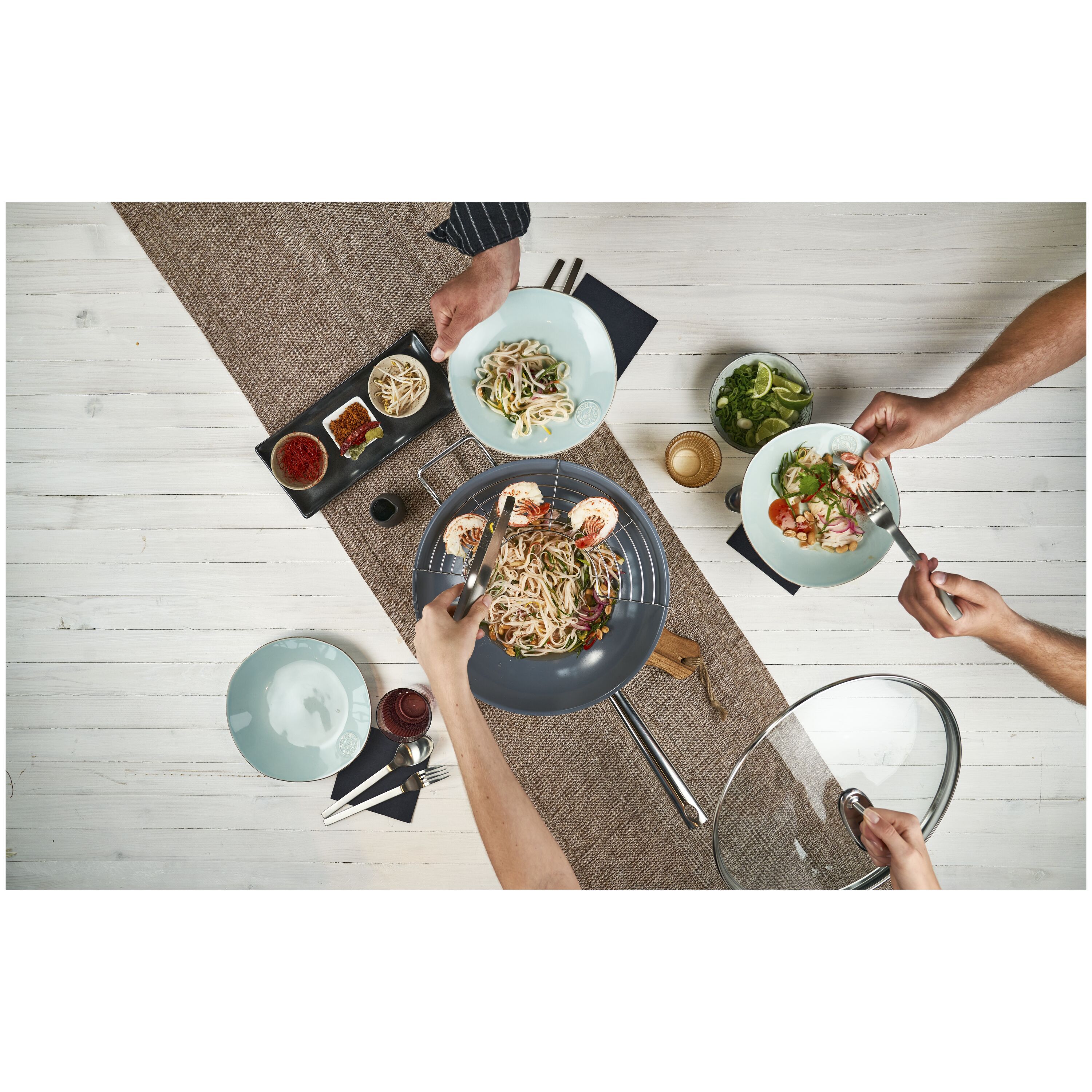32 cm 18/10 Stainless Steel Wok