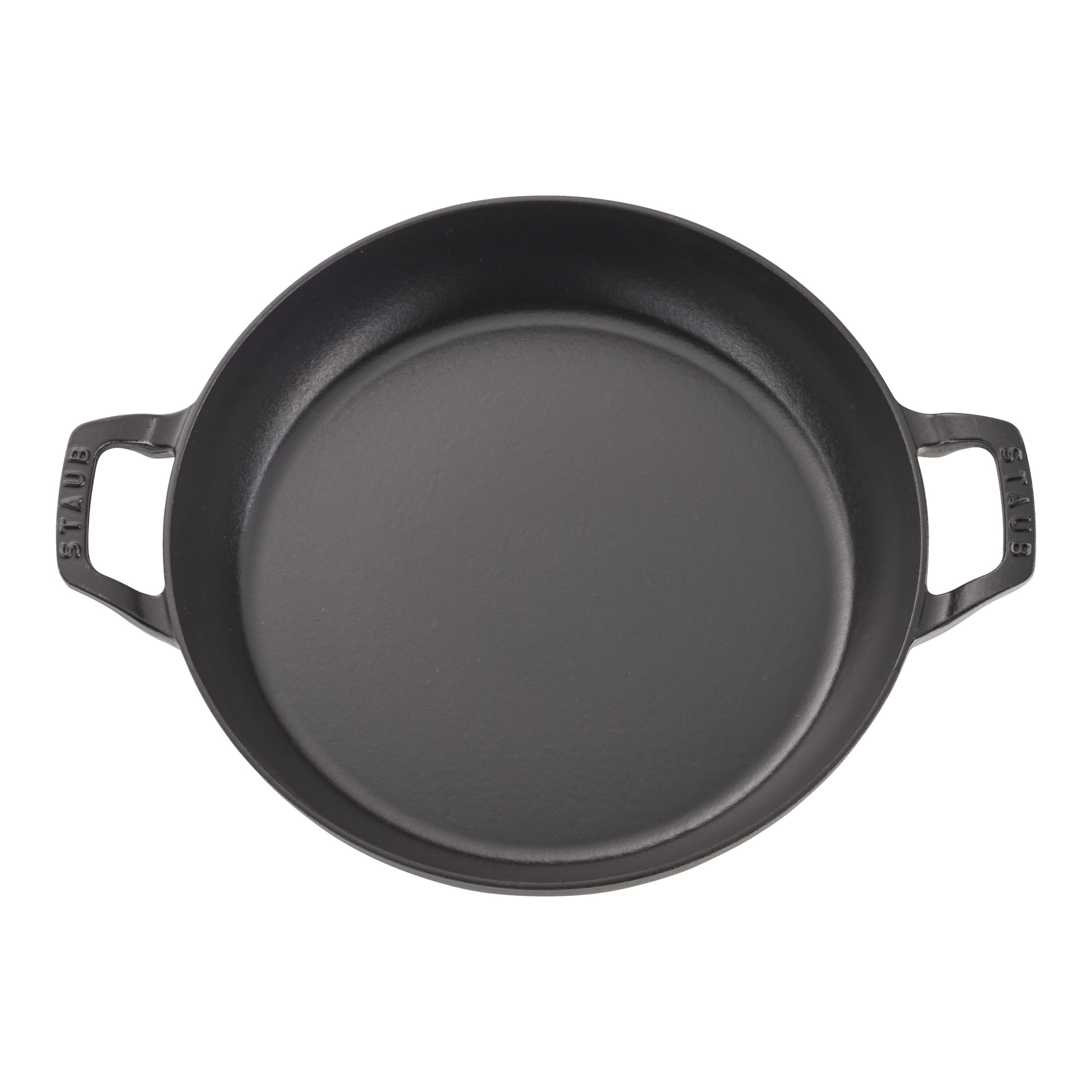 30 cm round Cast iron Saute pan with glass lid eucalyptus