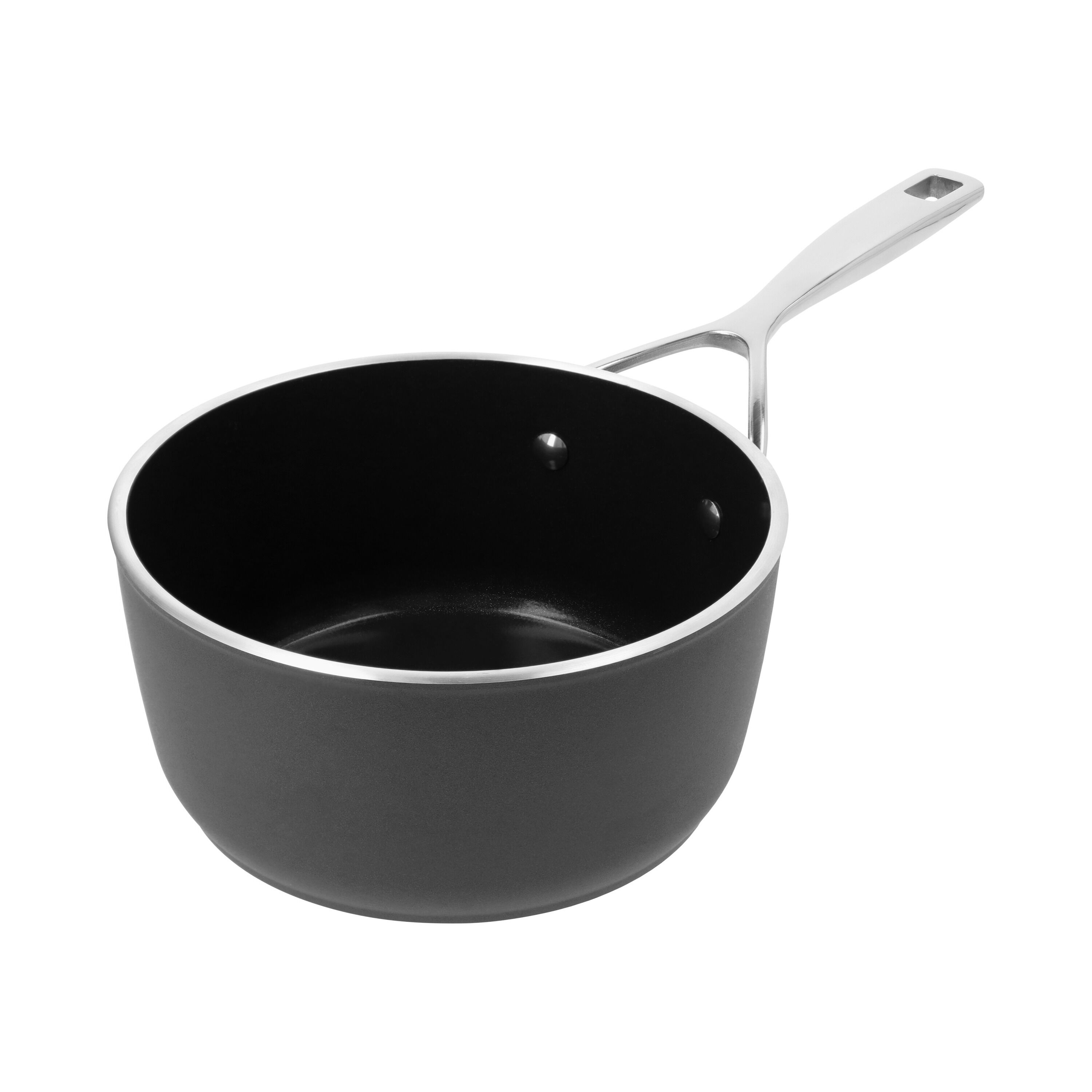 18 cm Aluminium Saucepan black