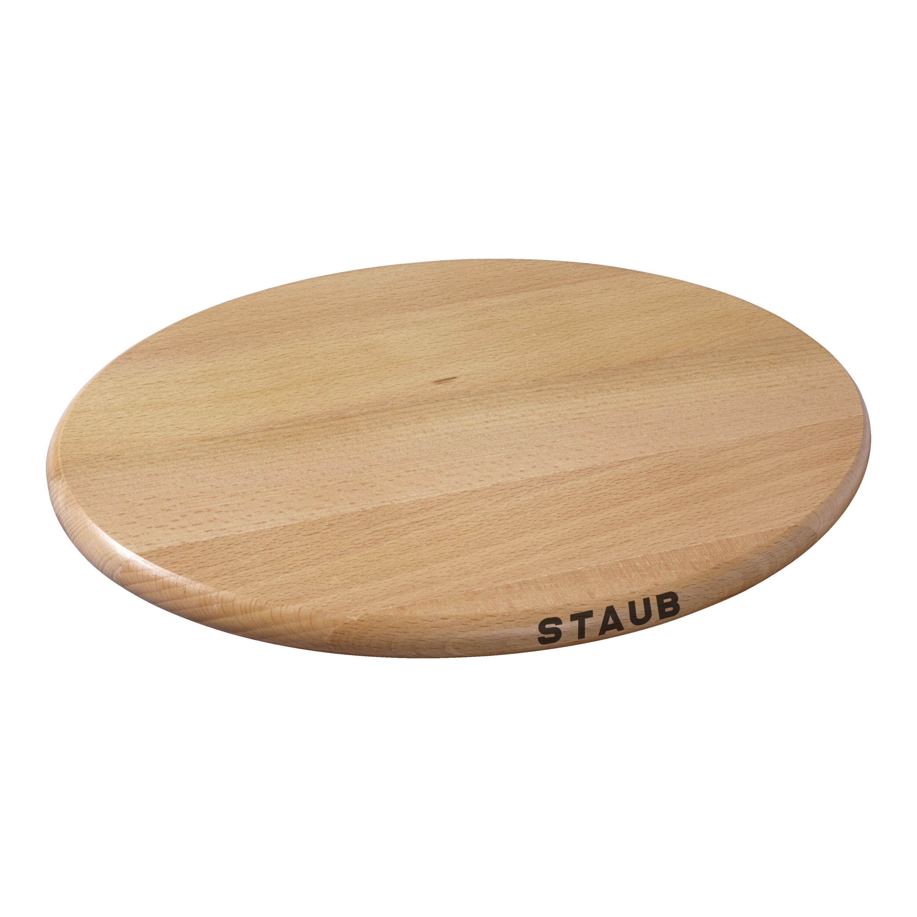 29 cm oval Beech Trivet magnetic brown