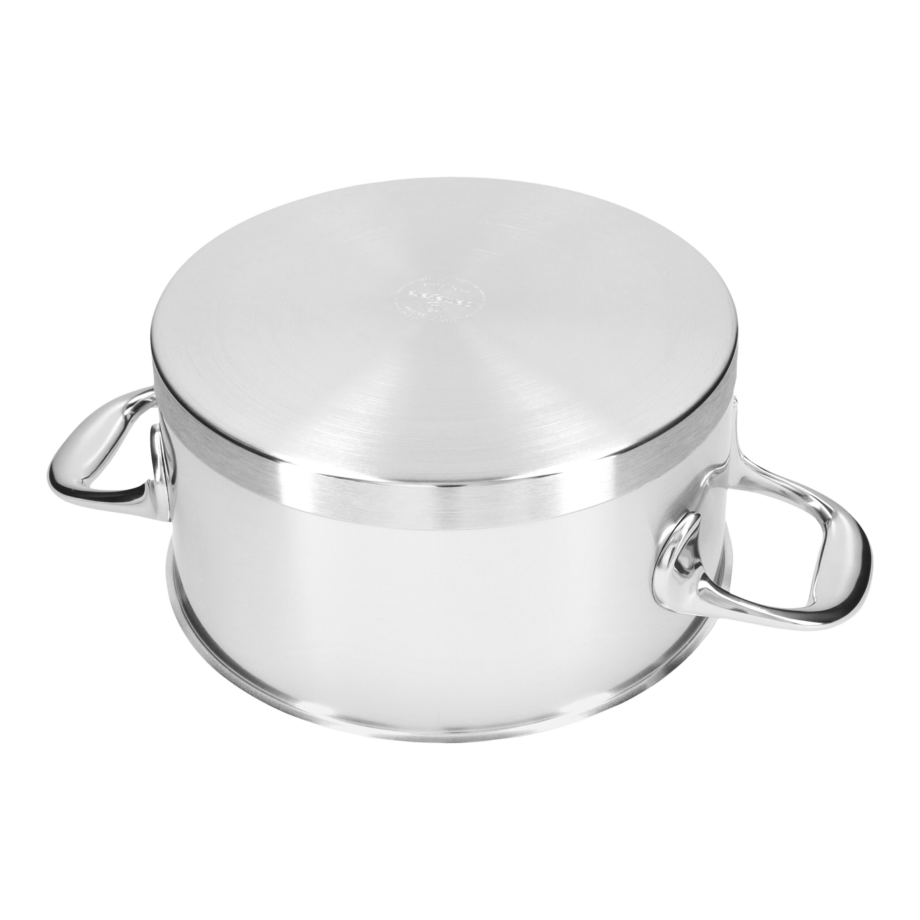 20 cm 18/10 Stainless Steel Stew pot with lid silver