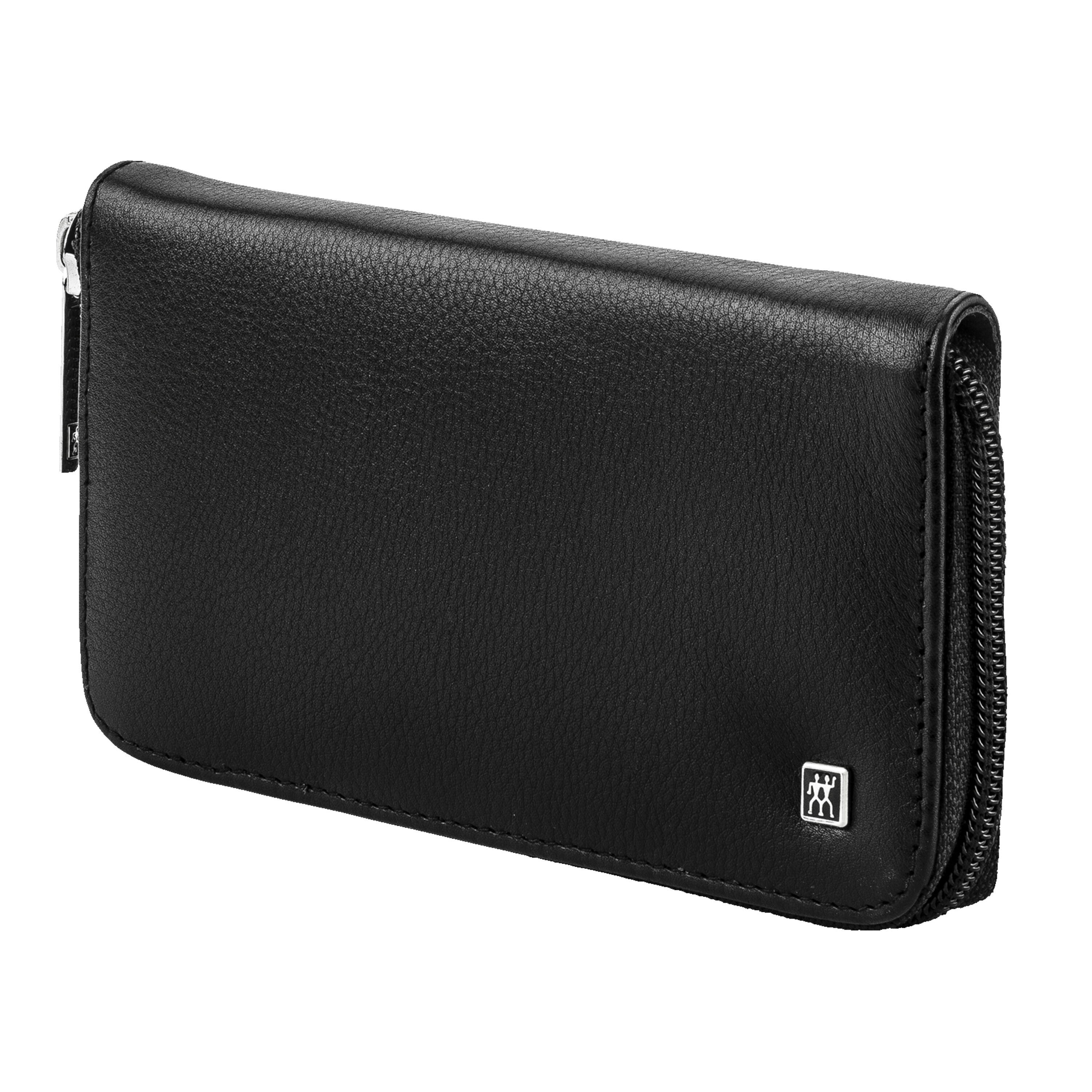 6-pcs Leather Zip fastener case black