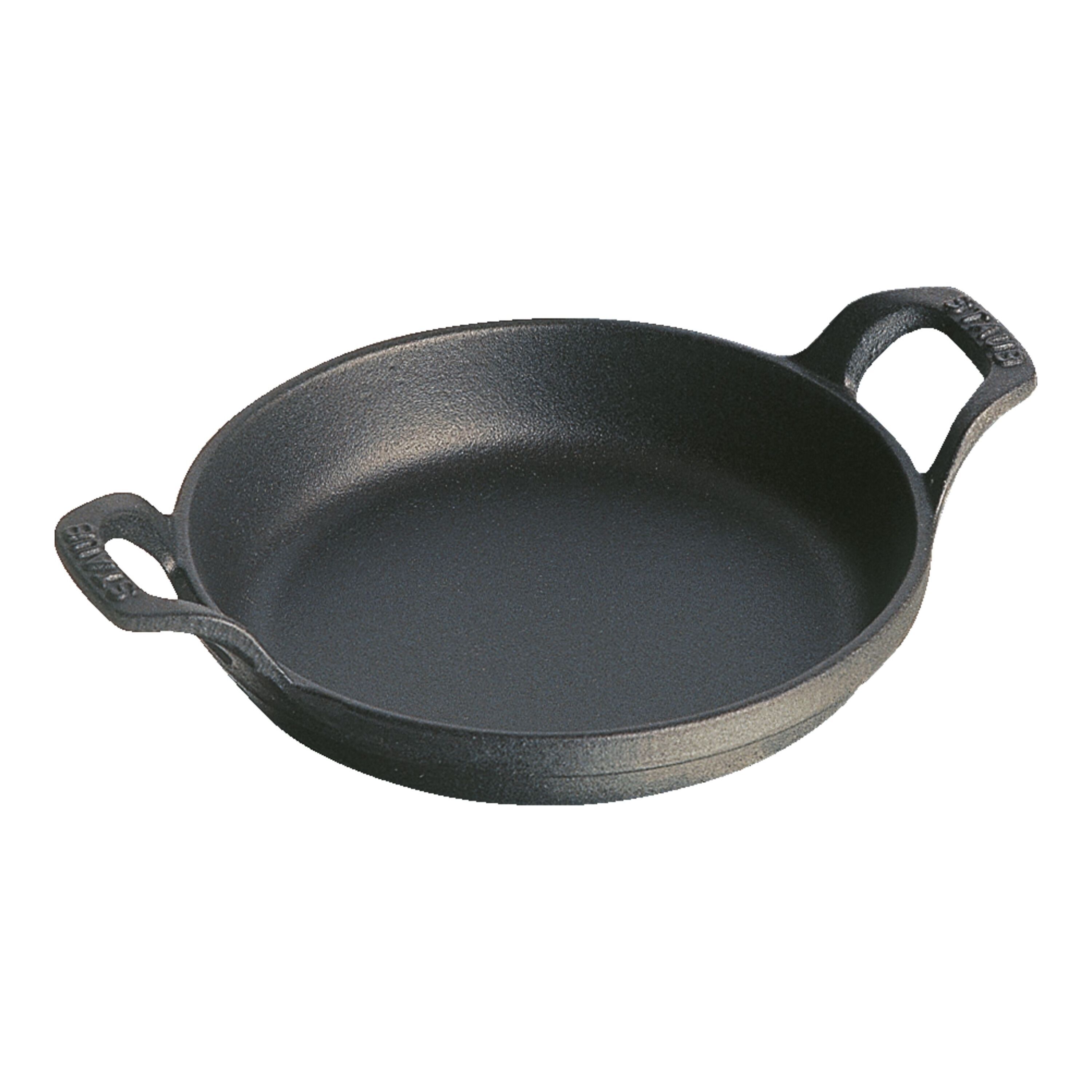 20 cm round Cast iron Oven dish black