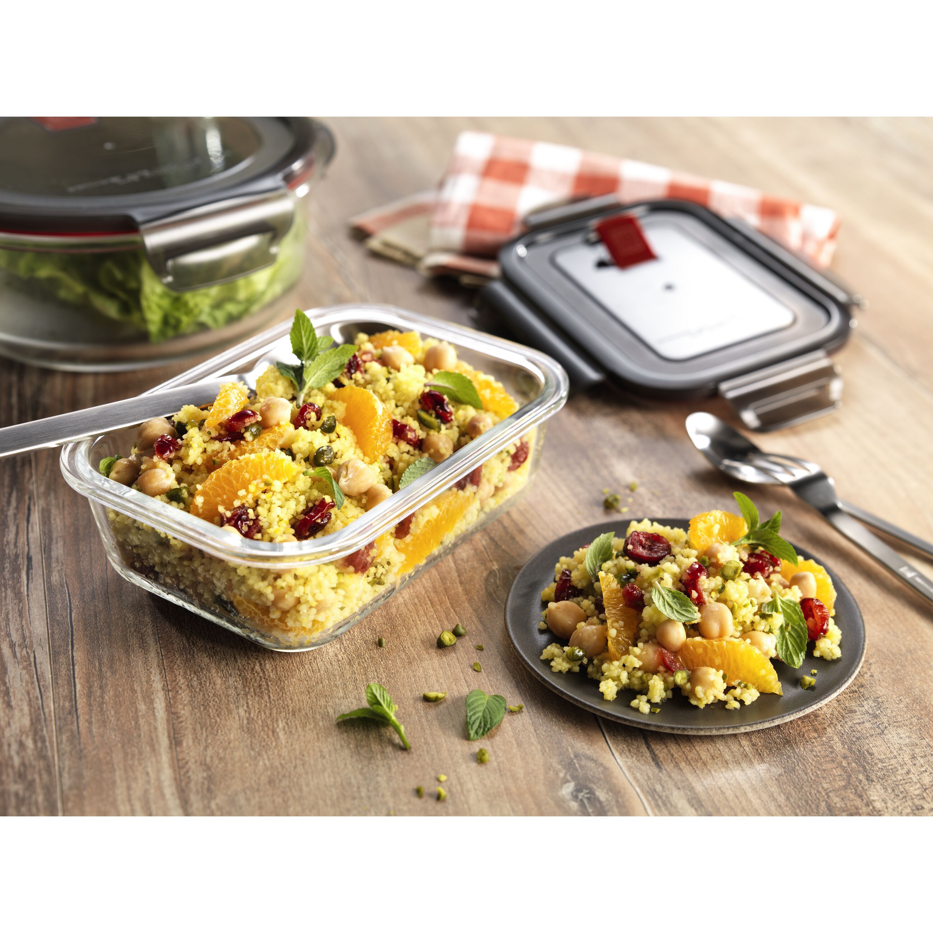 1,4 l Borosilicate glass Storage box