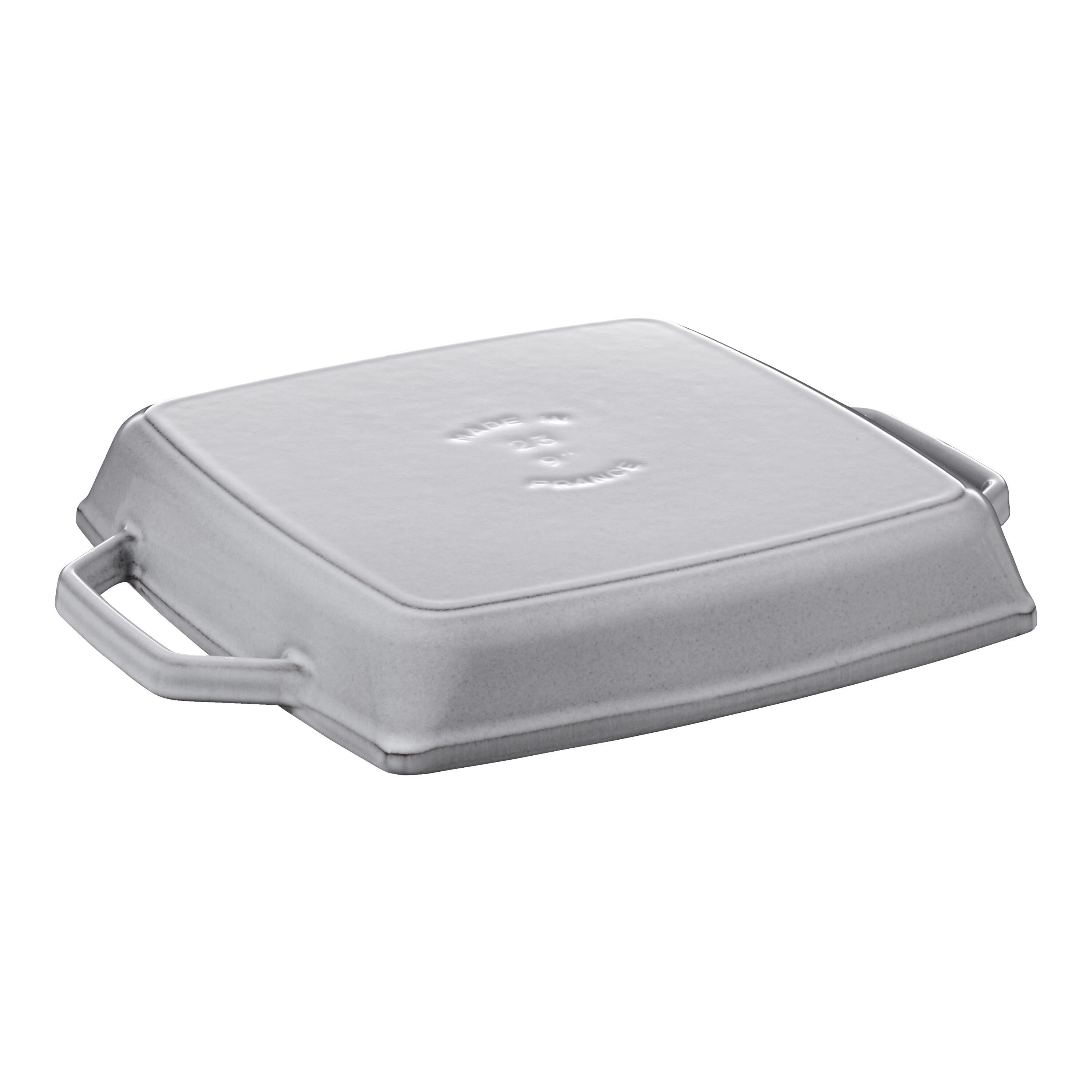 23 cm square Cast iron Grill pan graphite-grey