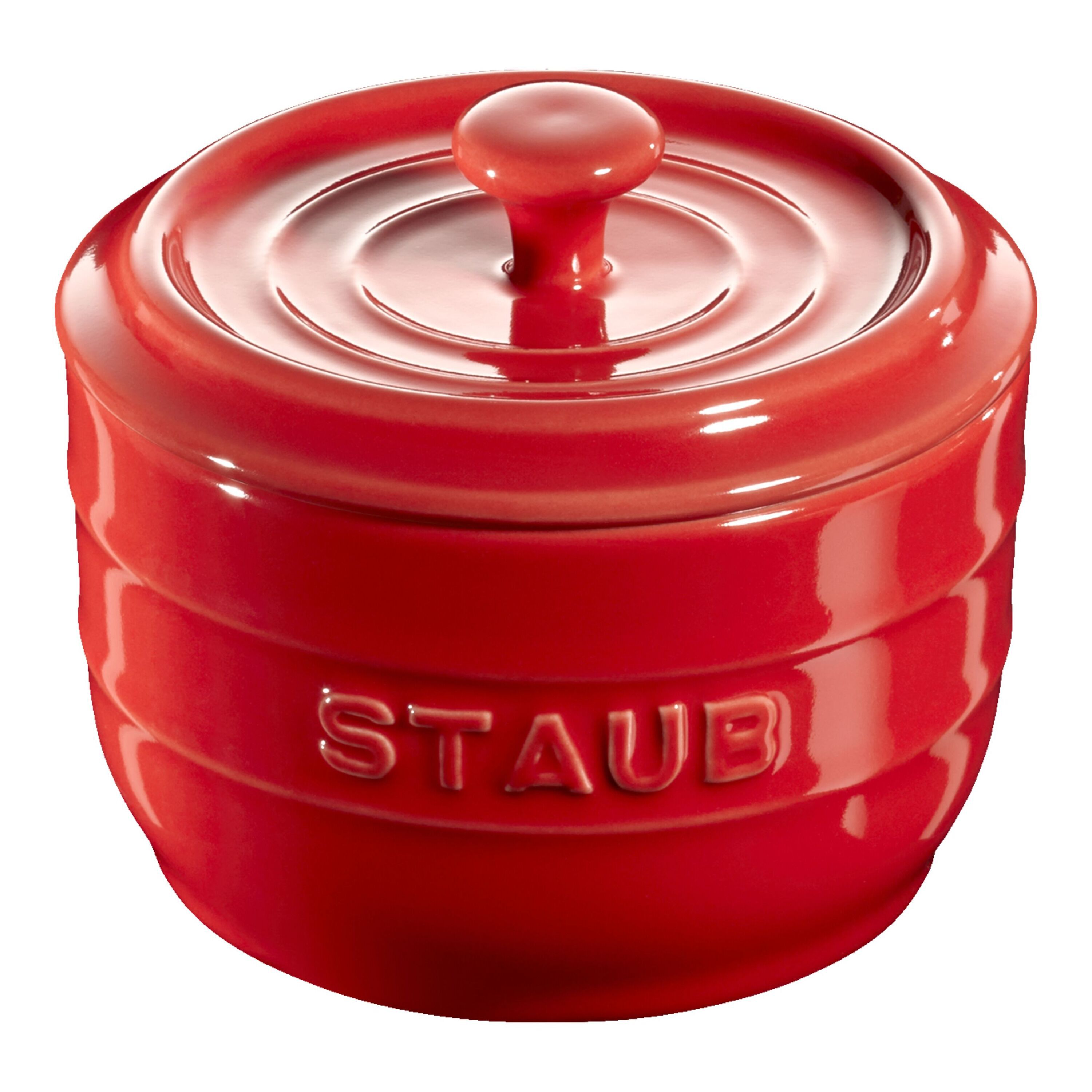 ceramic Salt crock cherry