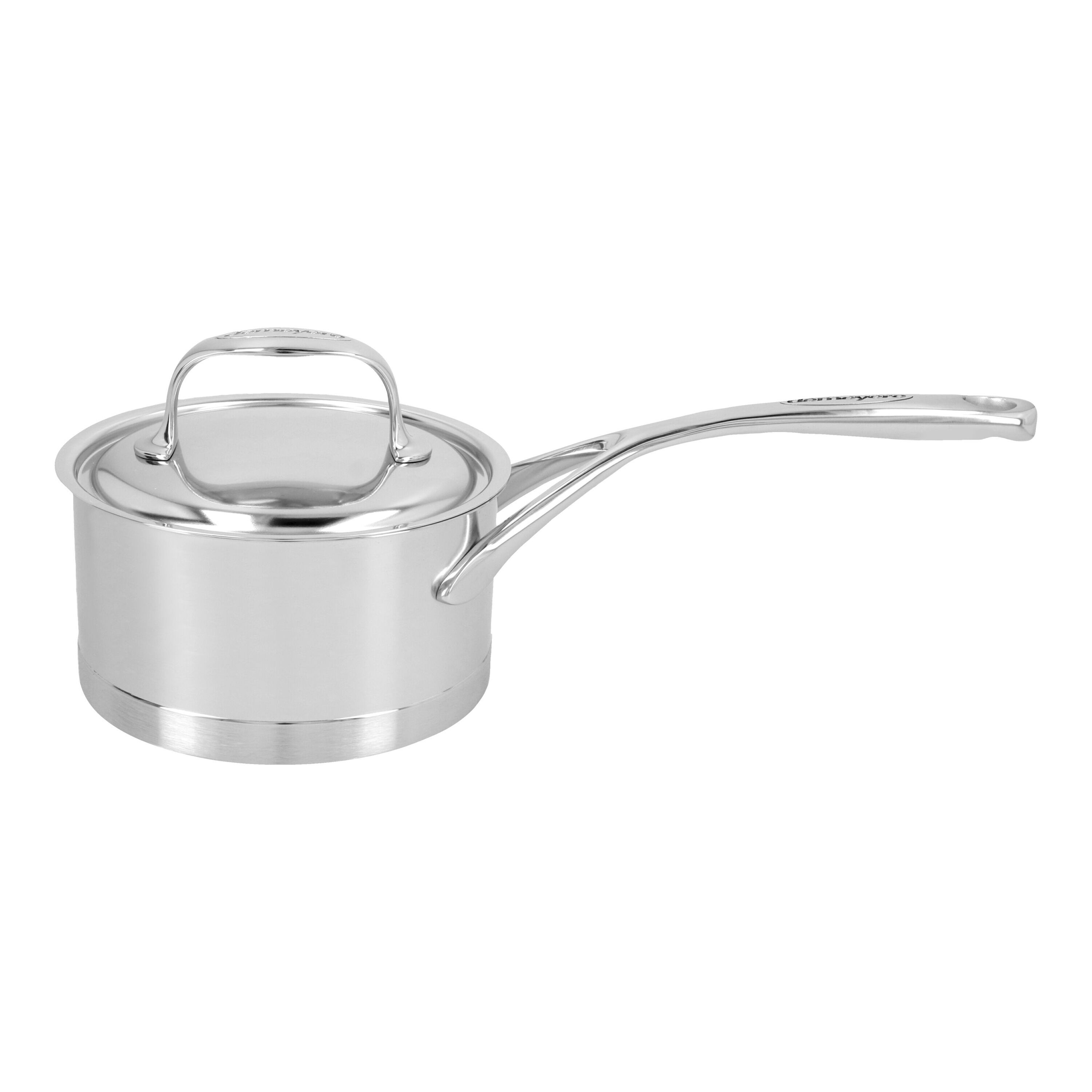 14 cm 18/10 Stainless Steel Saucepan with lid silver
