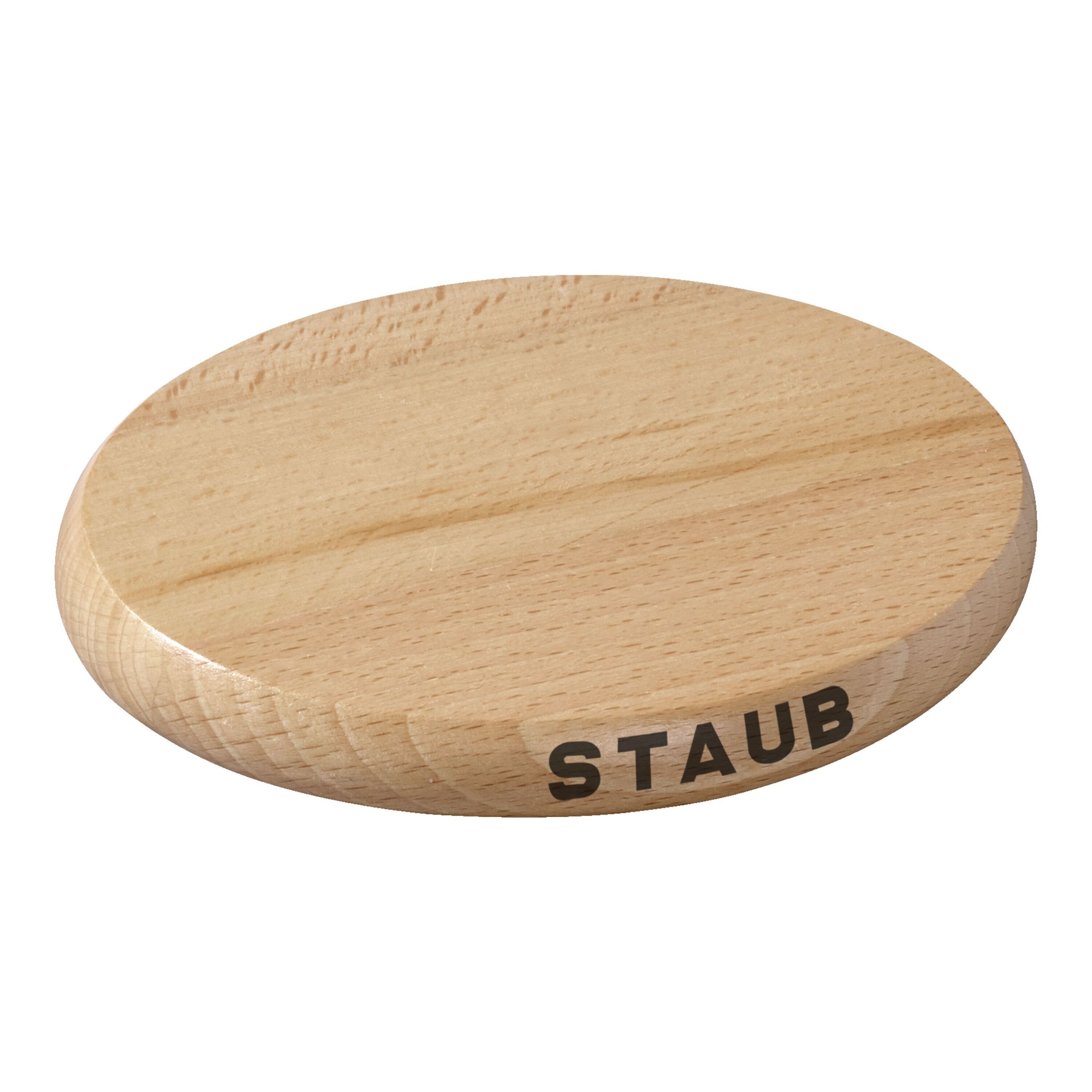 15 cm oval Beech Trivet magnetic brown