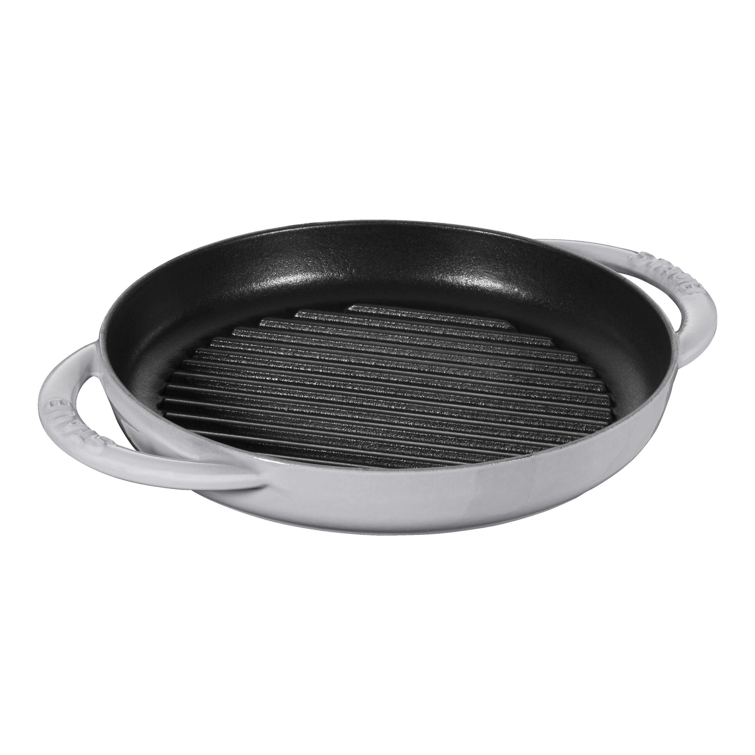 23 cm round Cast iron Pure Grill graphite-grey