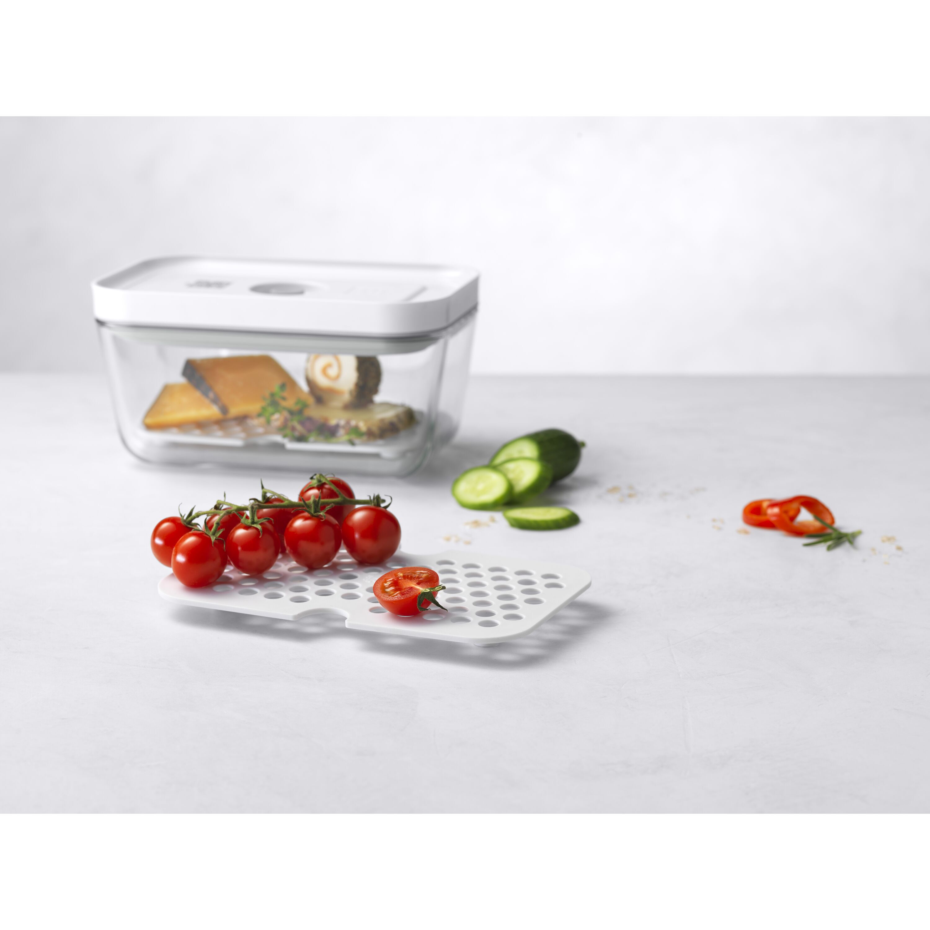 Vacuum accessory set drip trays for glass boxes, M/L / 2-pcs