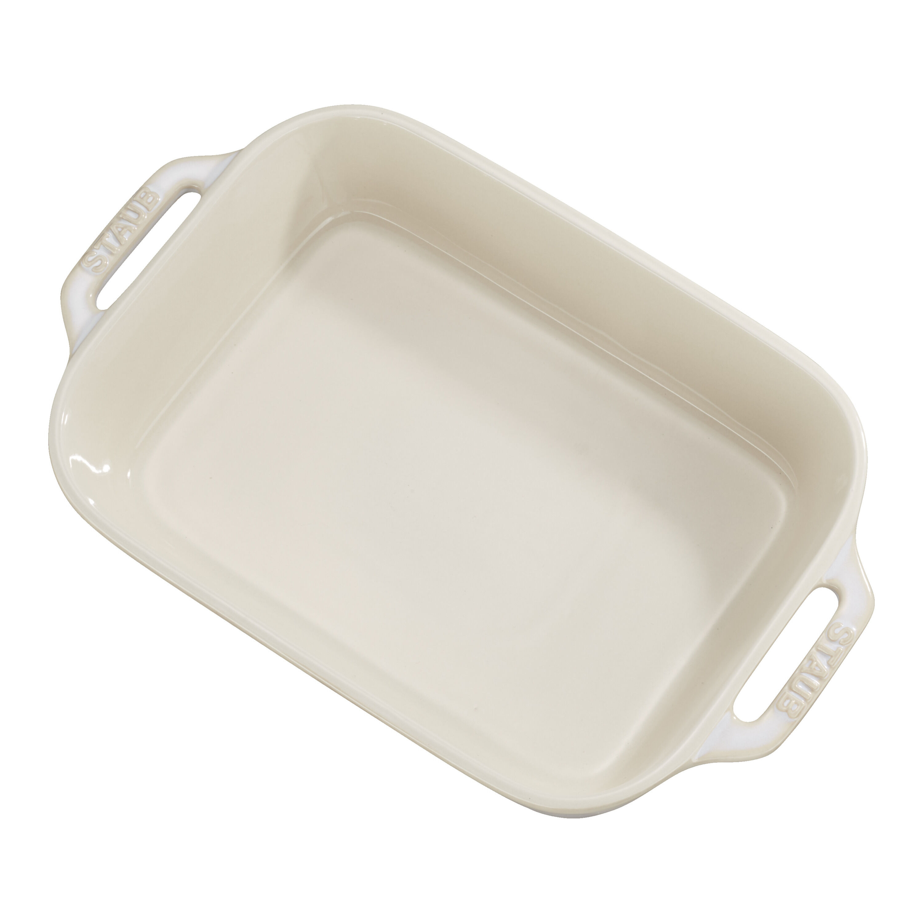 27 x 20 cm rectangular ceramic Oven dish ivory-white