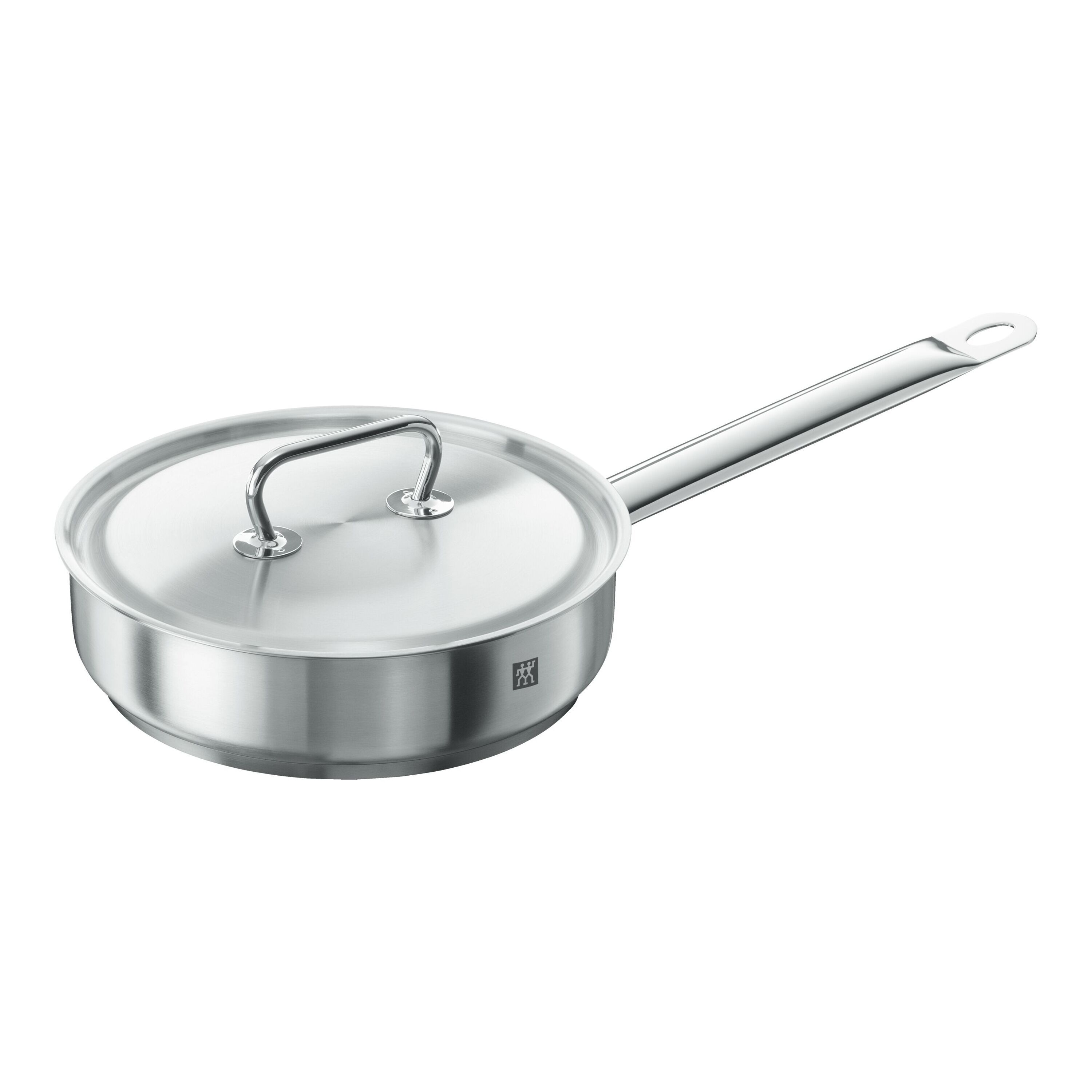 24 cm round 18/10 Stainless Steel Saute pan silver