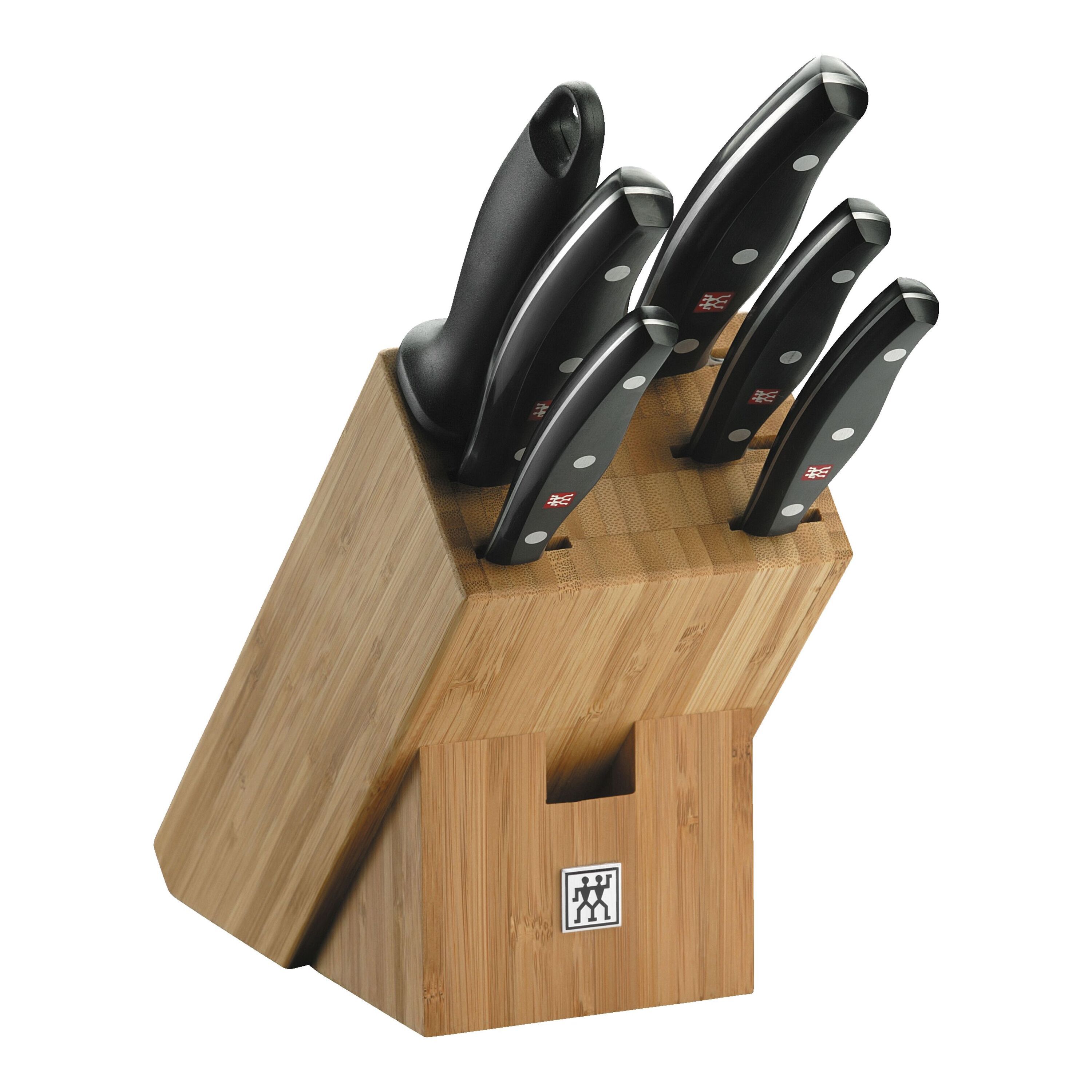 7-pcs, Knife block set, black