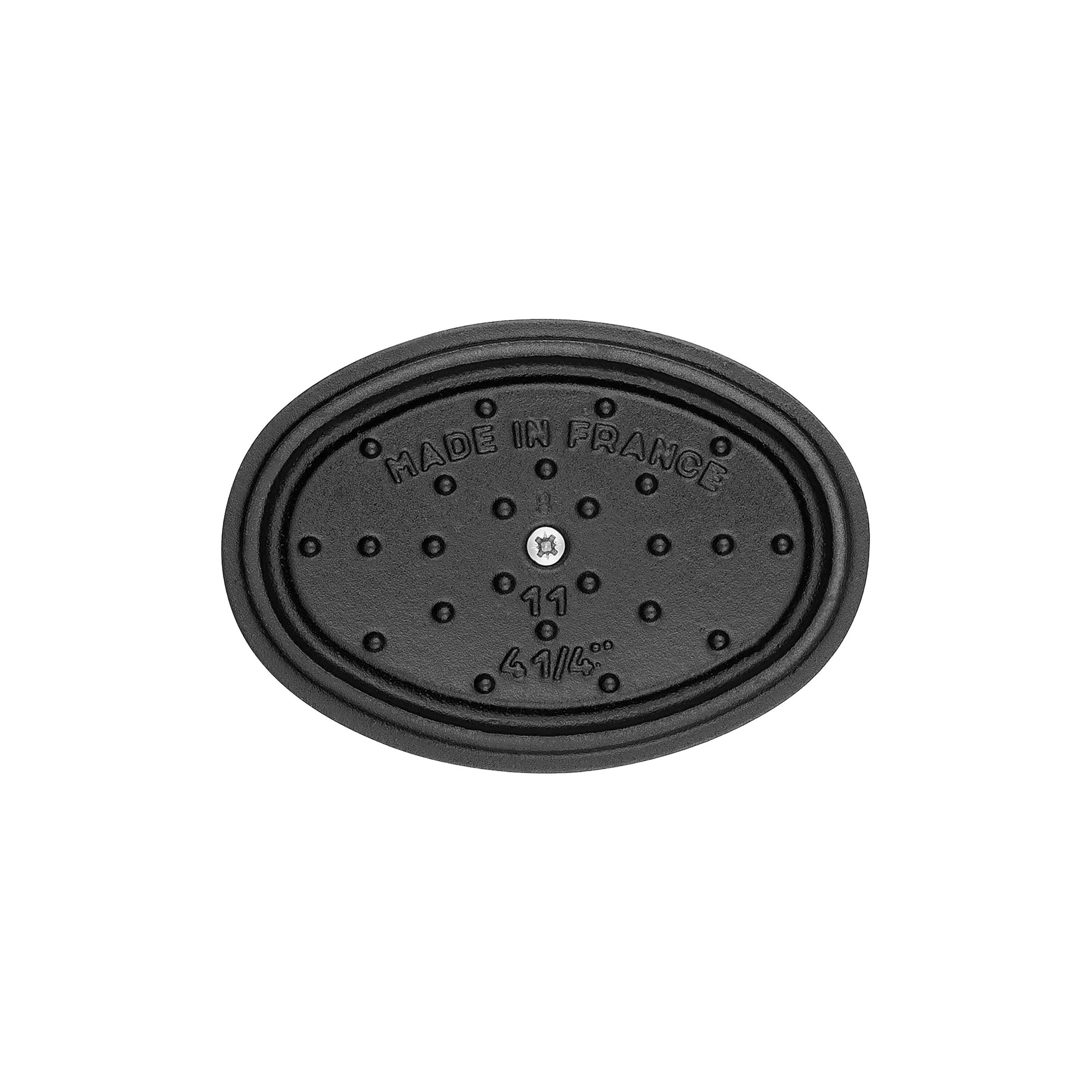 11 cm oval Cast iron Mini Cocotte black