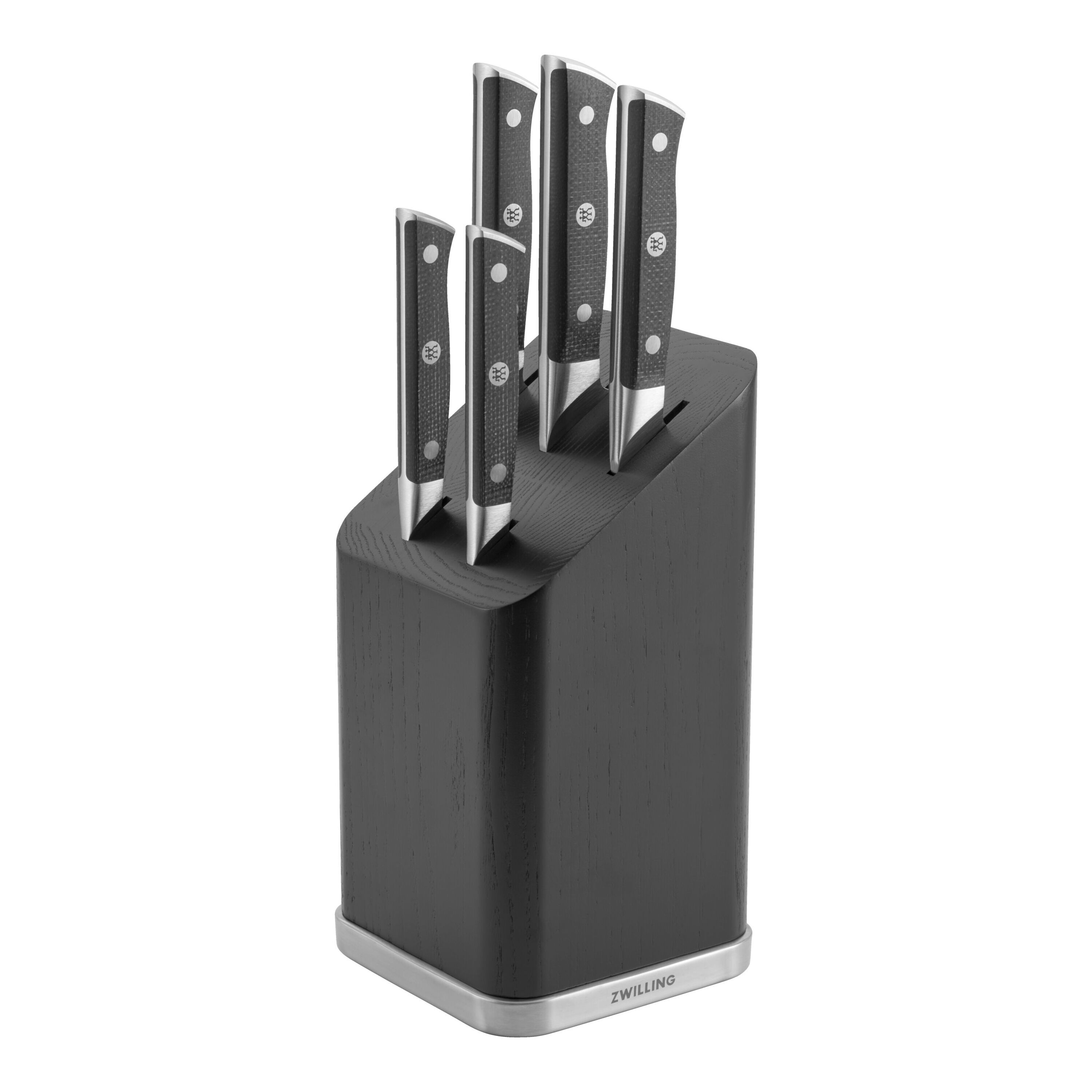 6-pcs, Knife block set, black