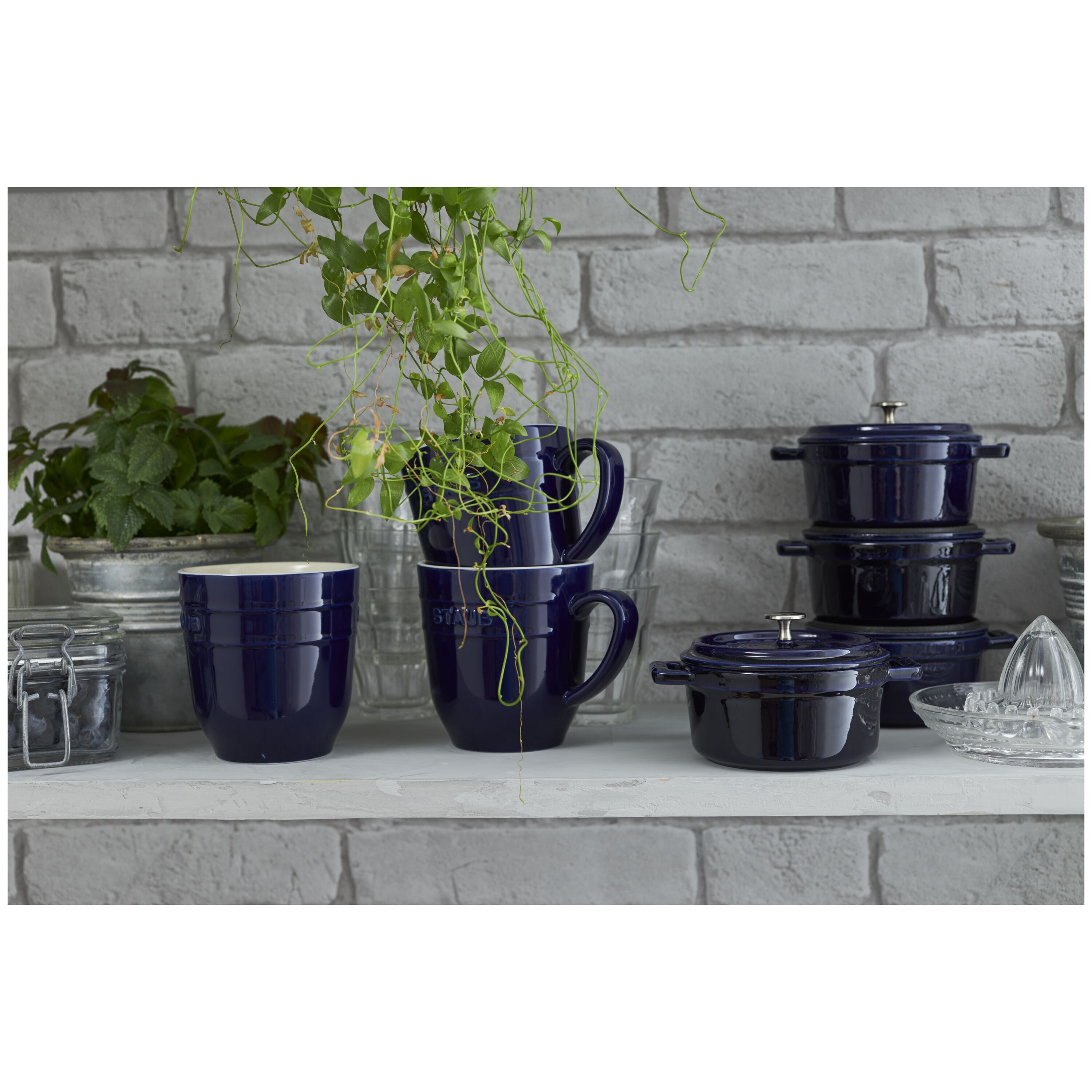 350 ml ceramic Mug dark-blue