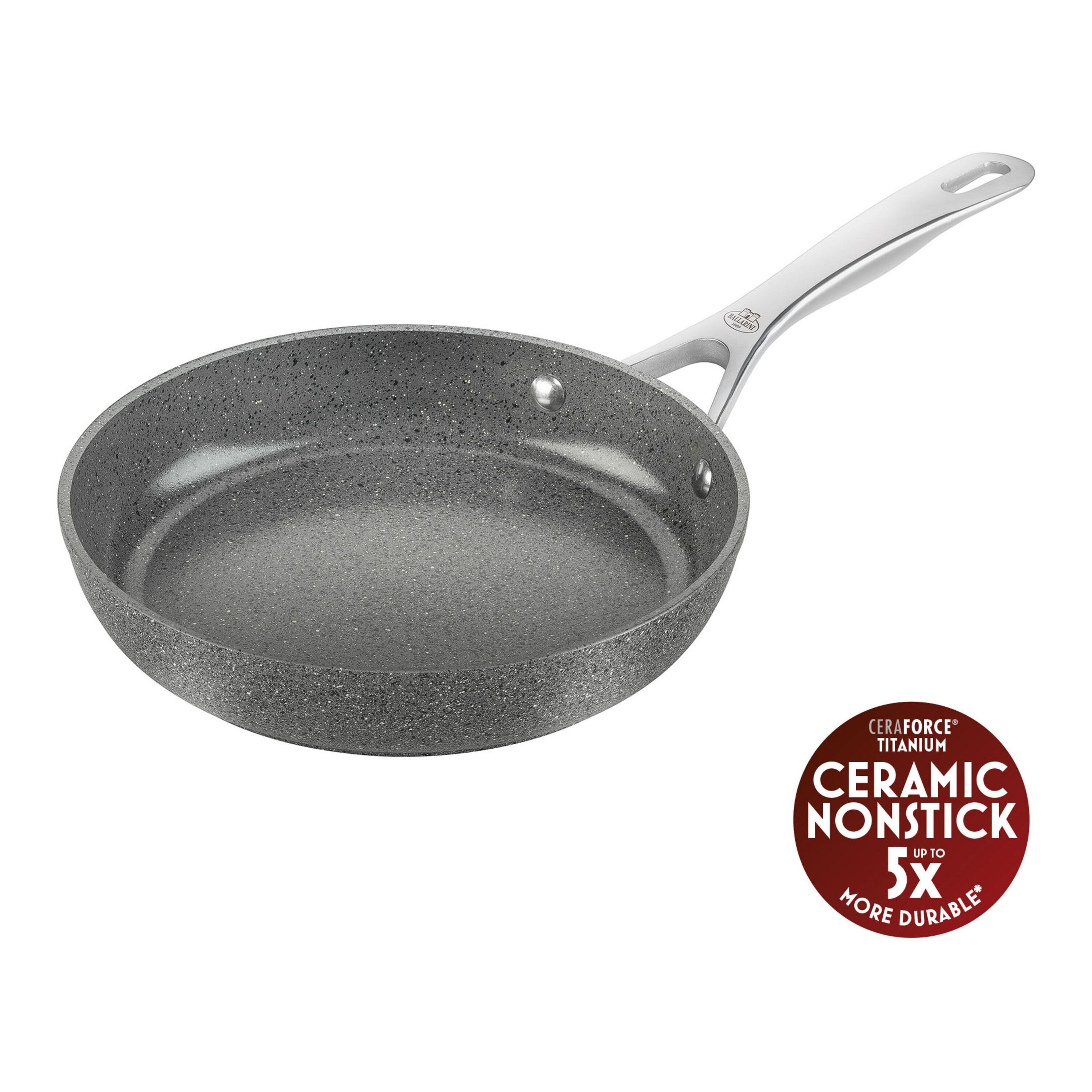 Frying pan, 24 cm, Aluminium, Titanium-reinforced ceramic non-stick coating