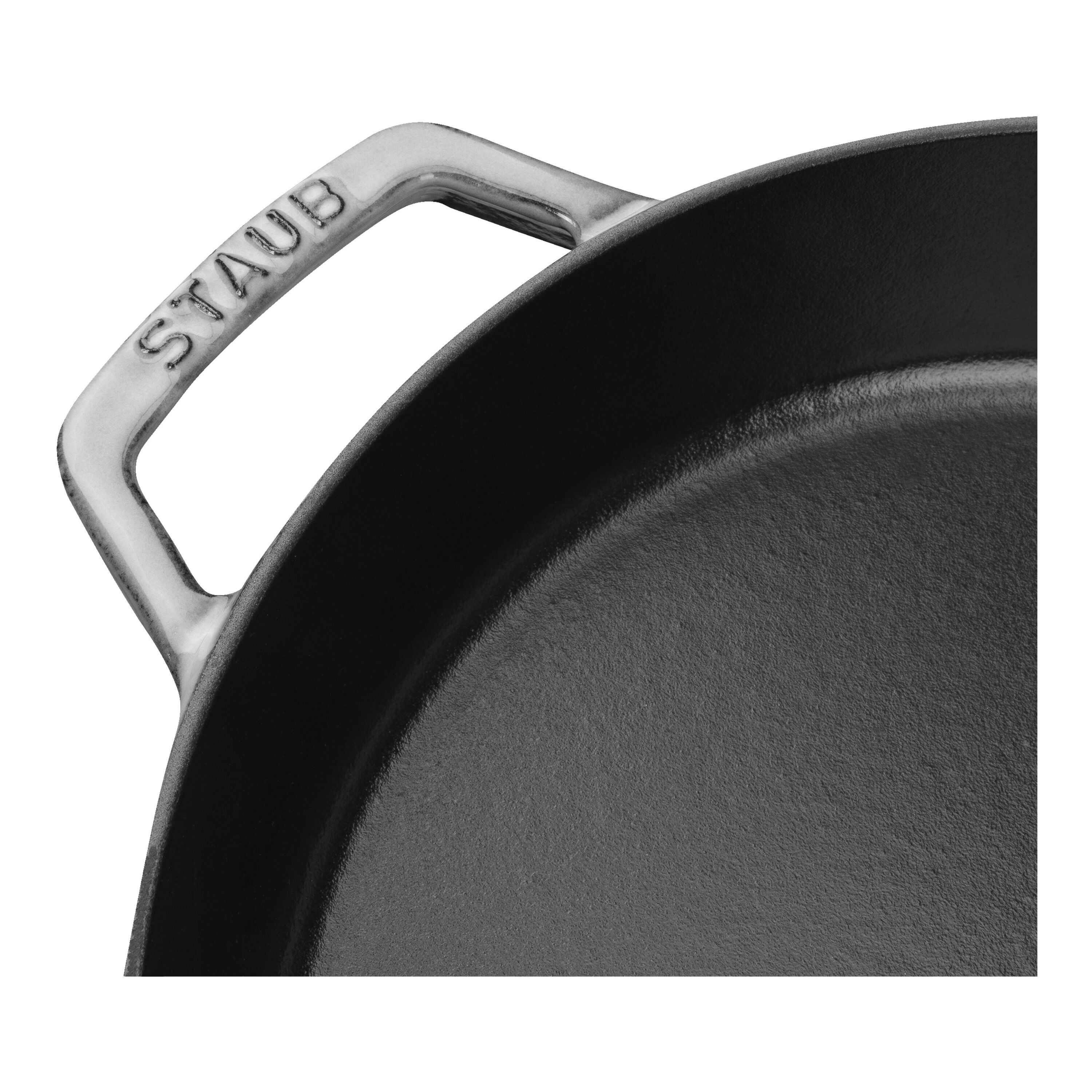 20 cm Cast iron Frying pan with 2 handles graphite-grey