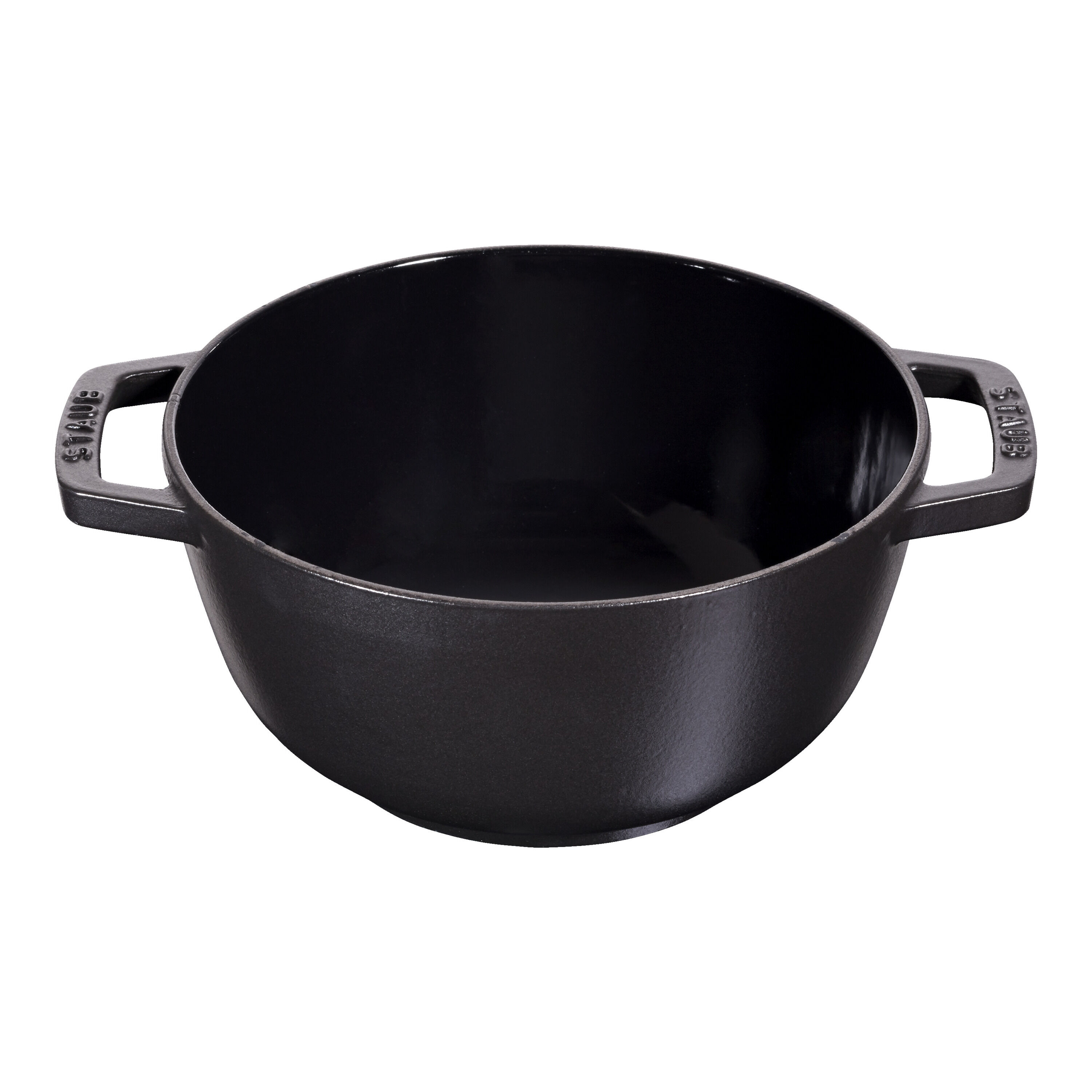 18 cm Cast iron Fondue Set black