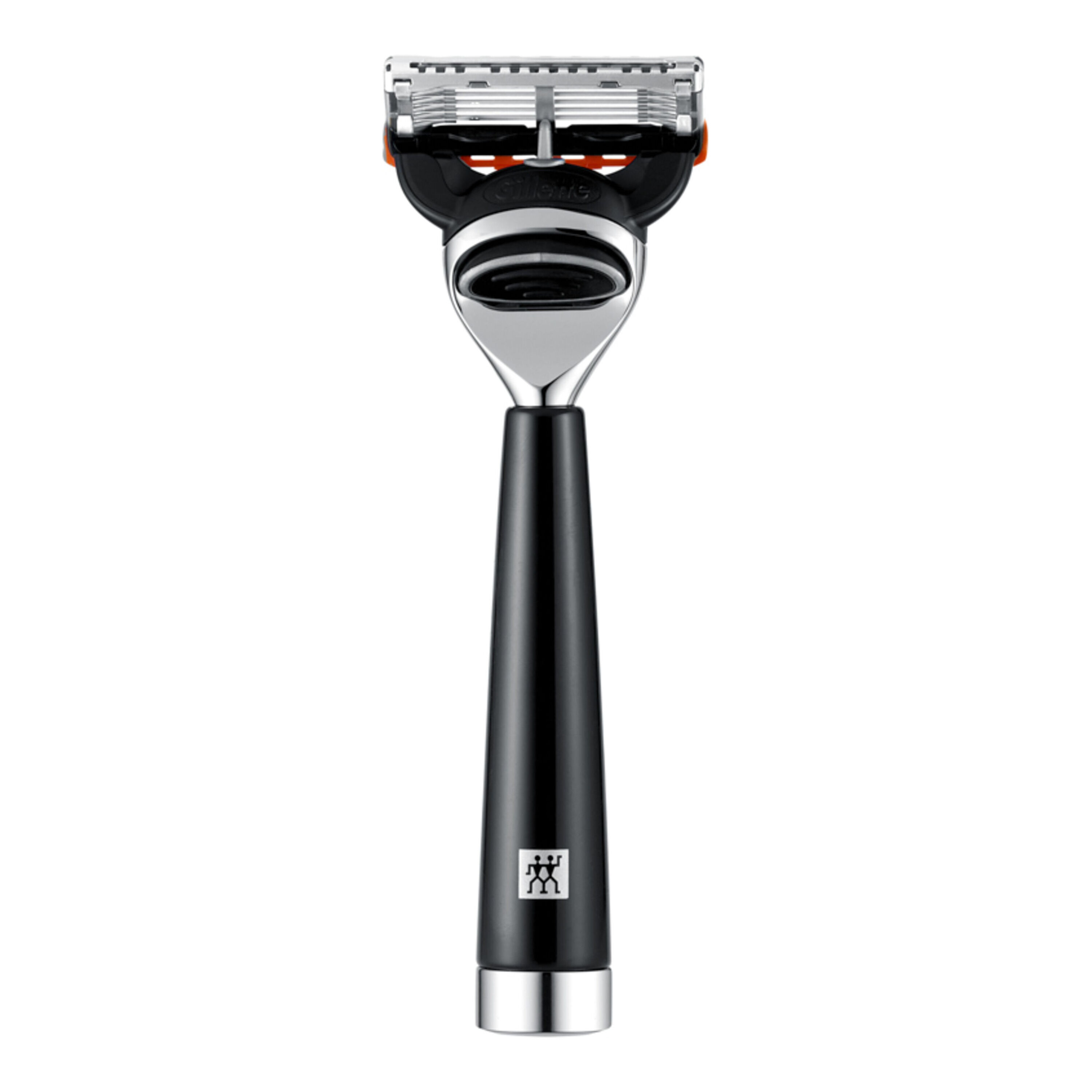 Men's Facial Razor, Brass | silver-black