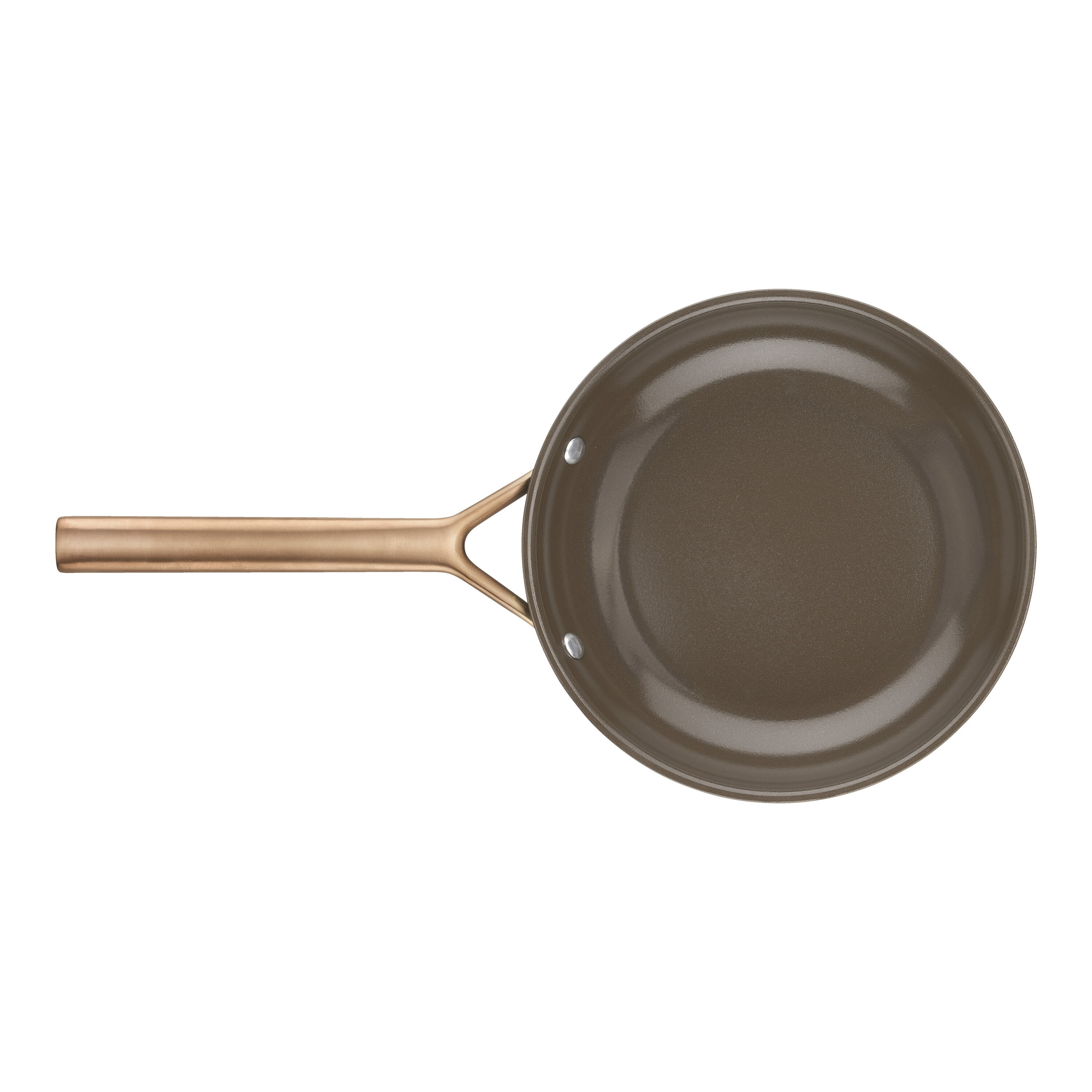 2-pcs Aluminium Frying pan set brown