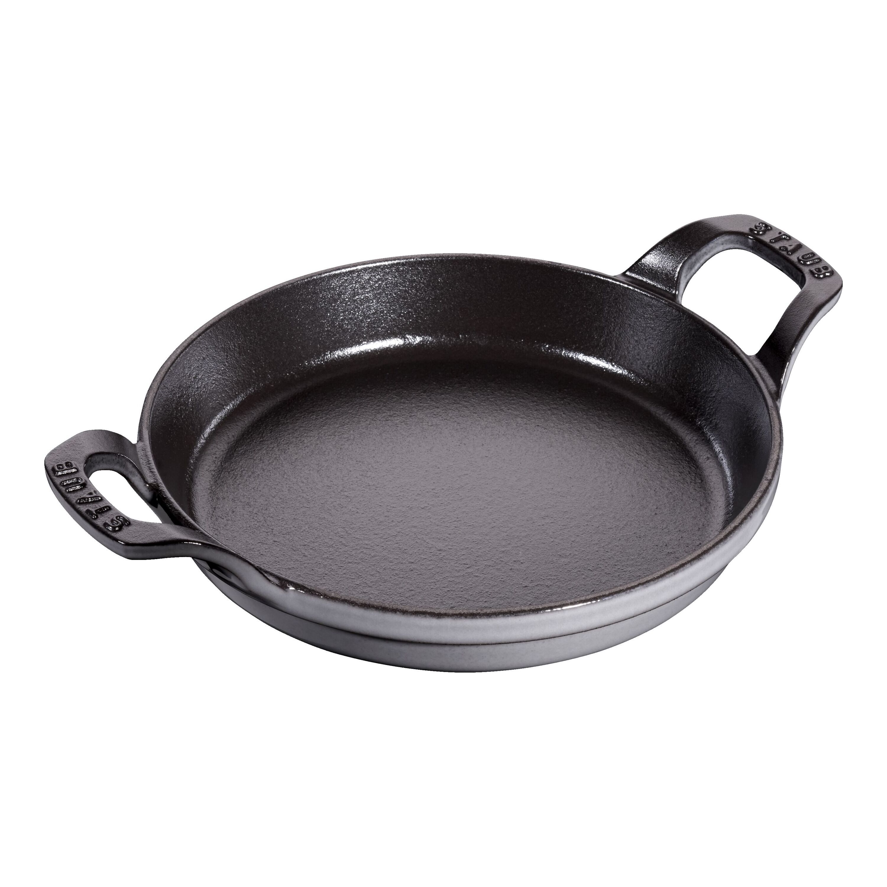 20 cm round Cast iron Oven dish graphite-grey