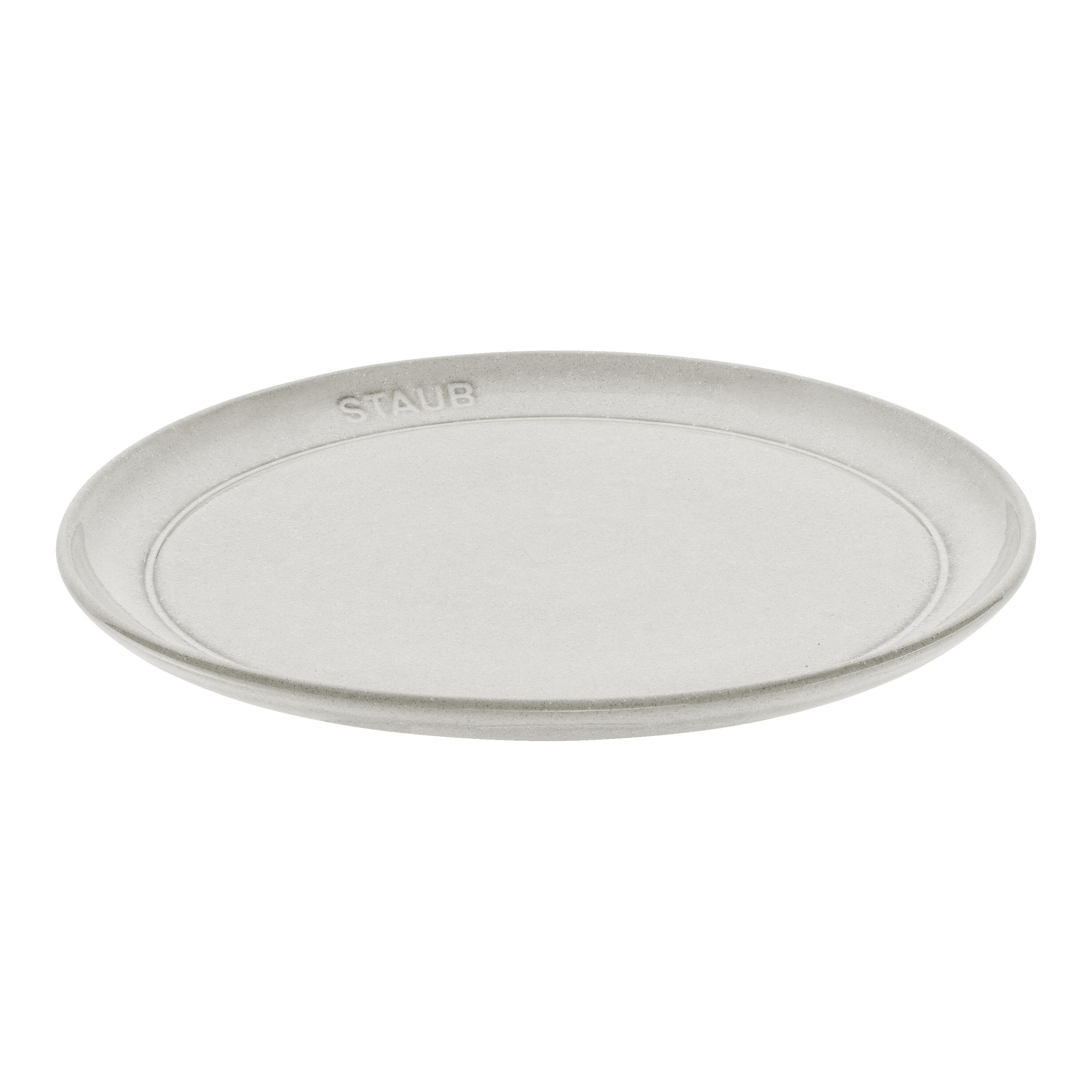 22 cm ceramic Plate flat white truffle