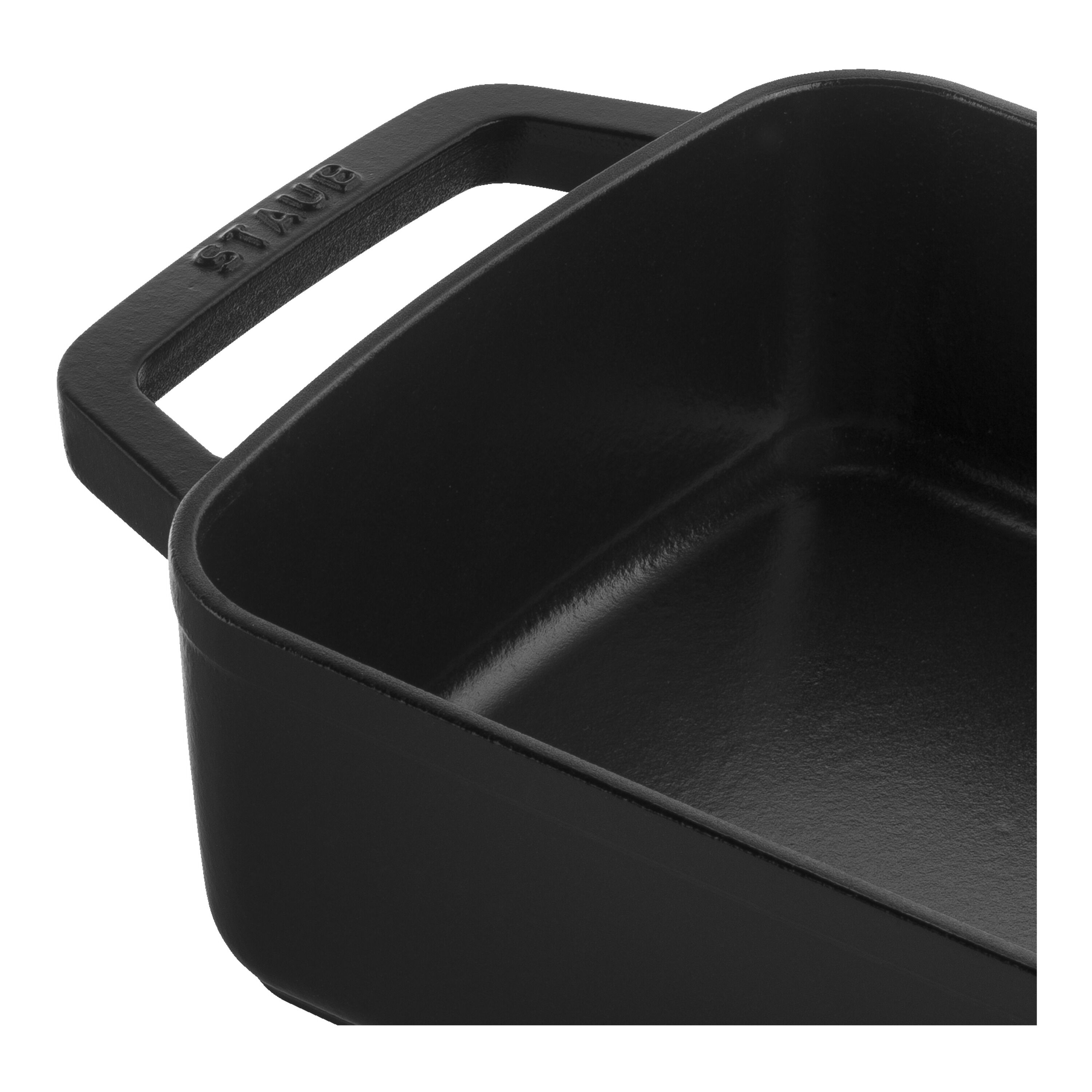 30 x 20 cm rectangular Cast iron Oven dish black