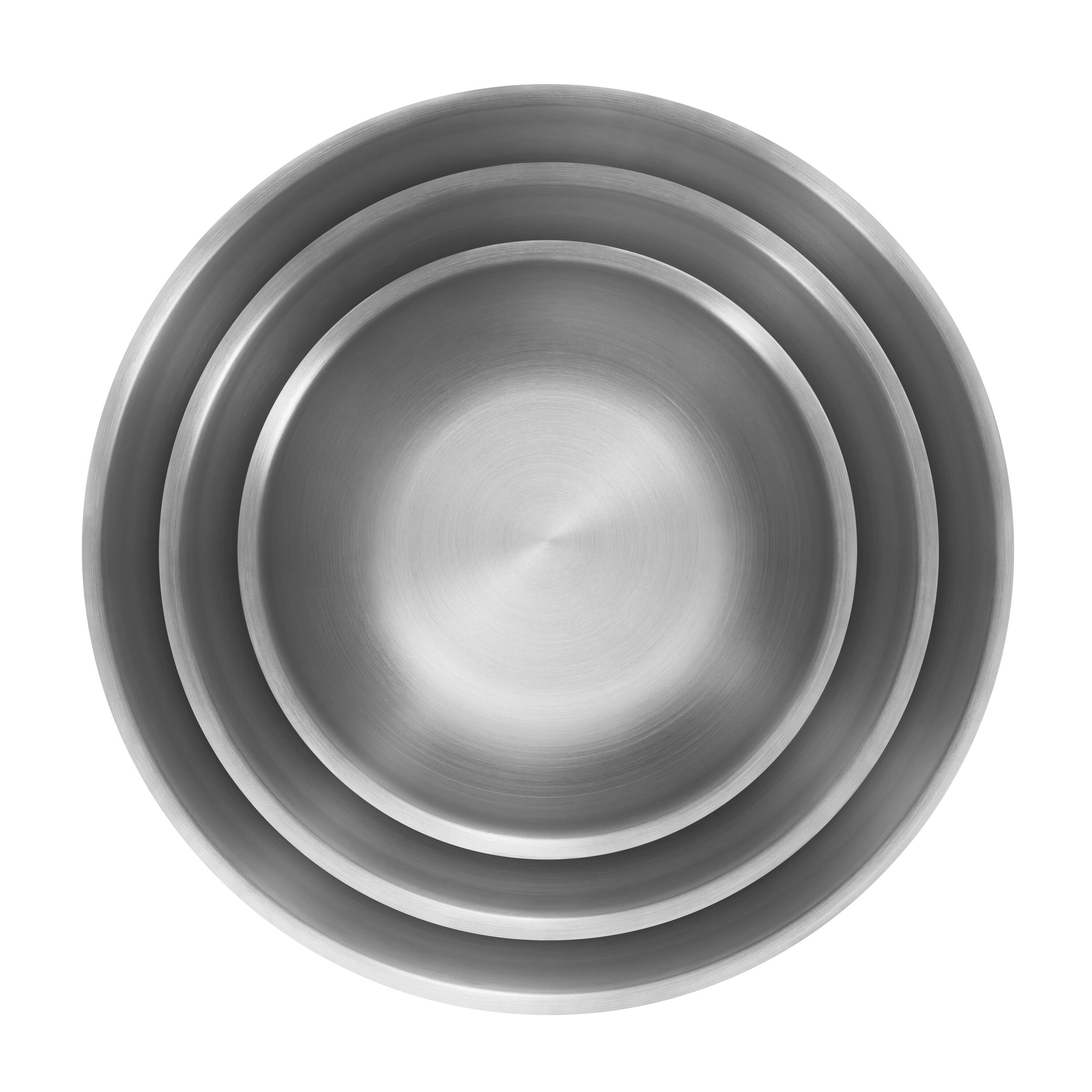 3-pcs 18/10 Stainless Steel Bowl set silver
