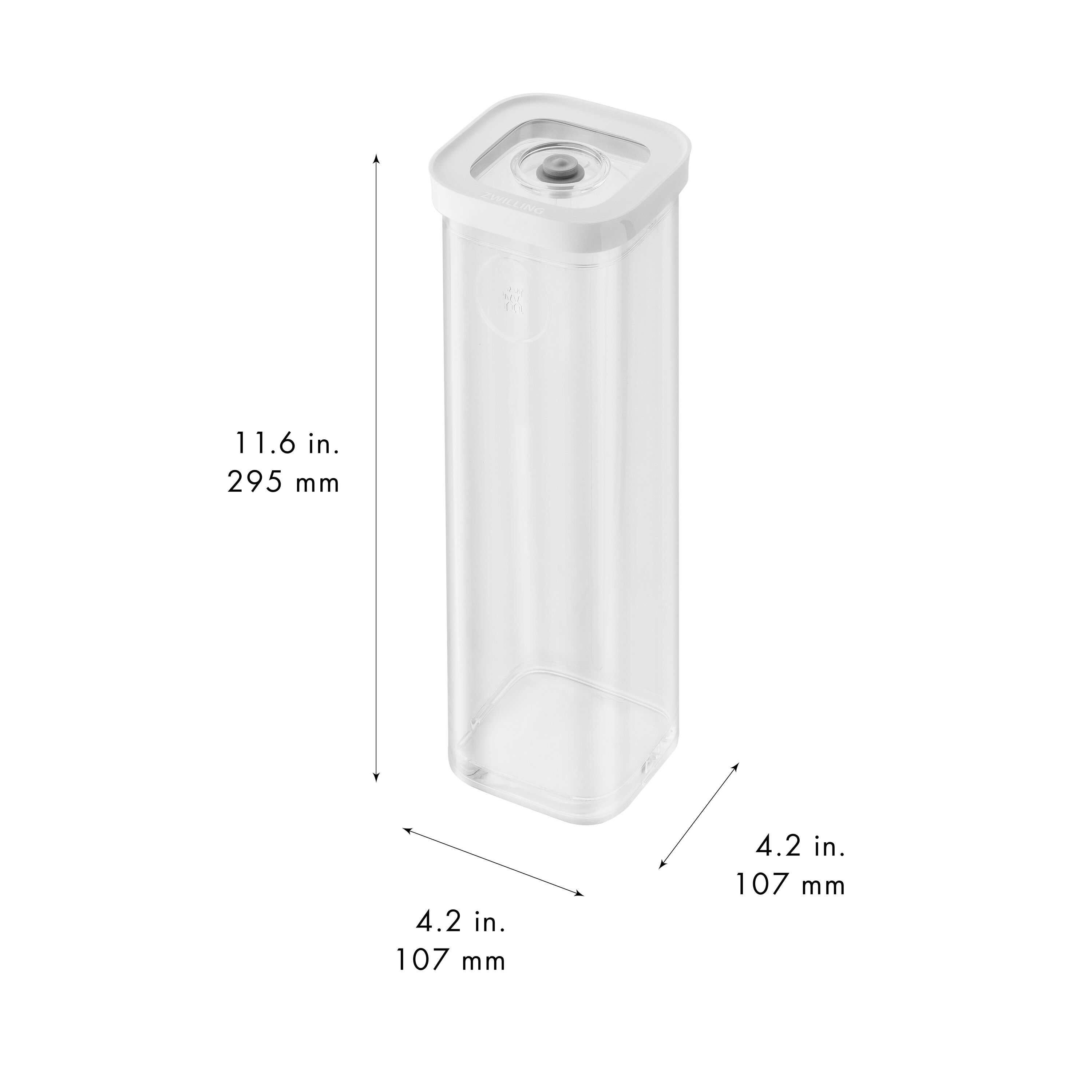 CUBE Box 4S / 11 cm, transparent-white